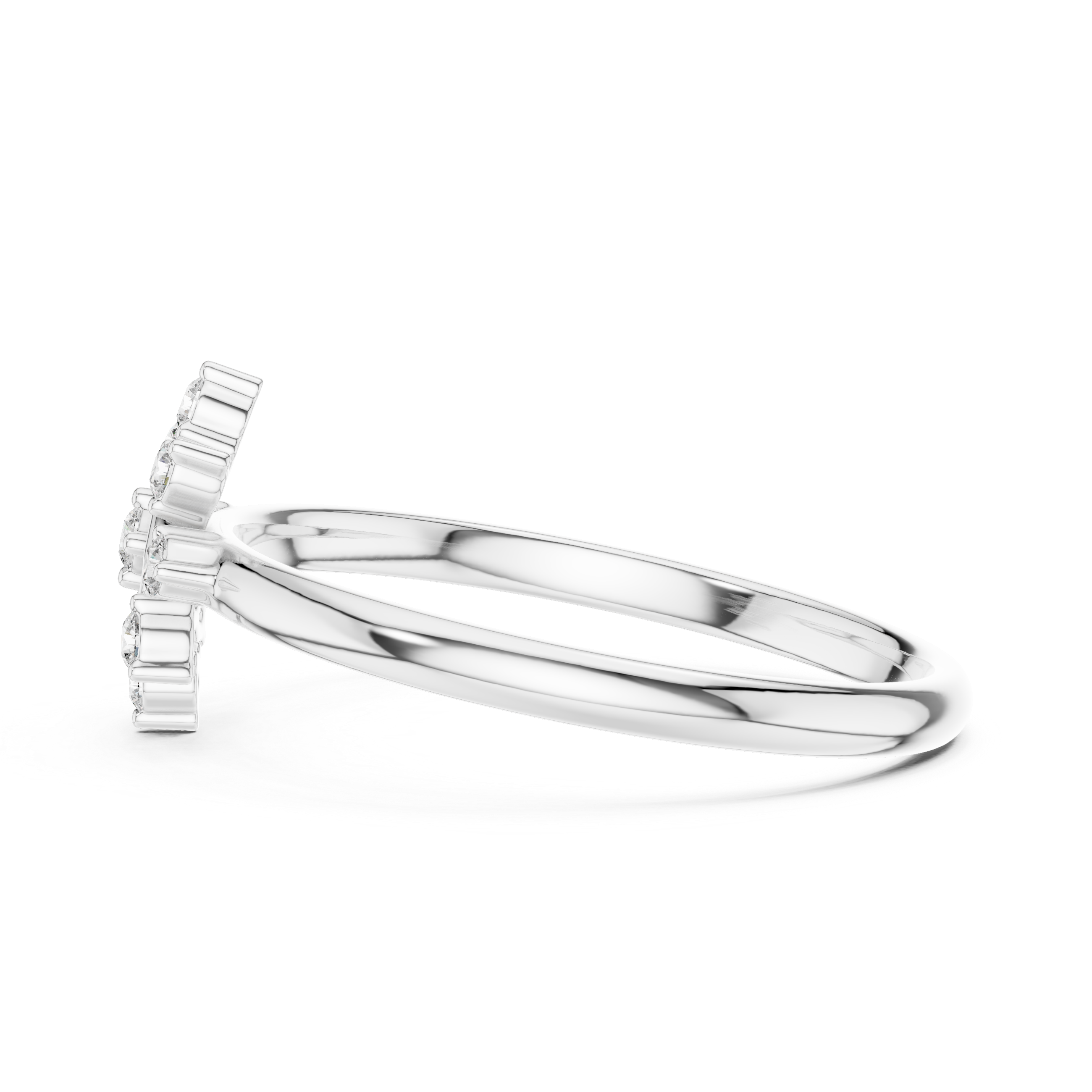 Diamond tennis bracelet with neat stone spacing.