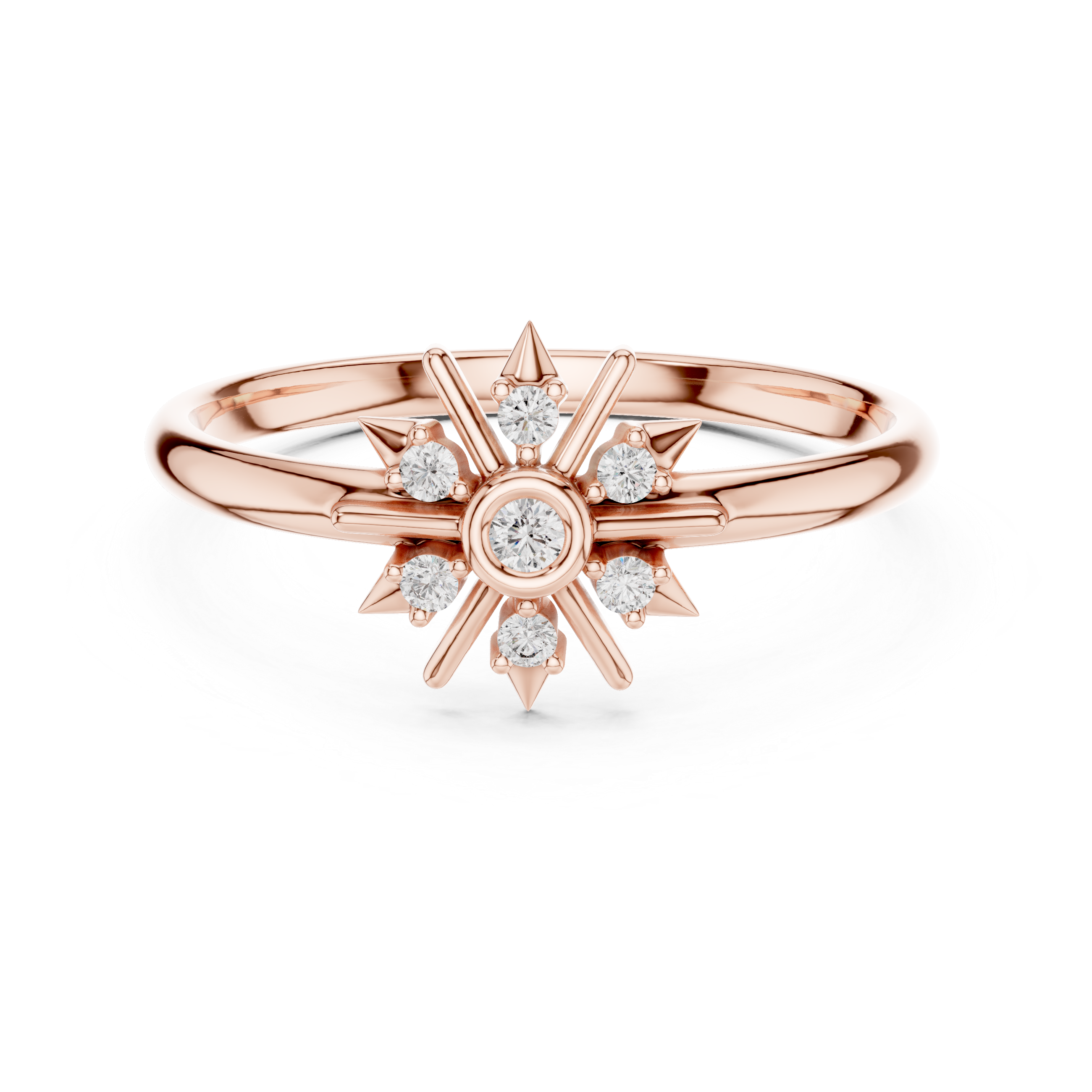 Diamond jewellery set with coordinated sparkle finish.