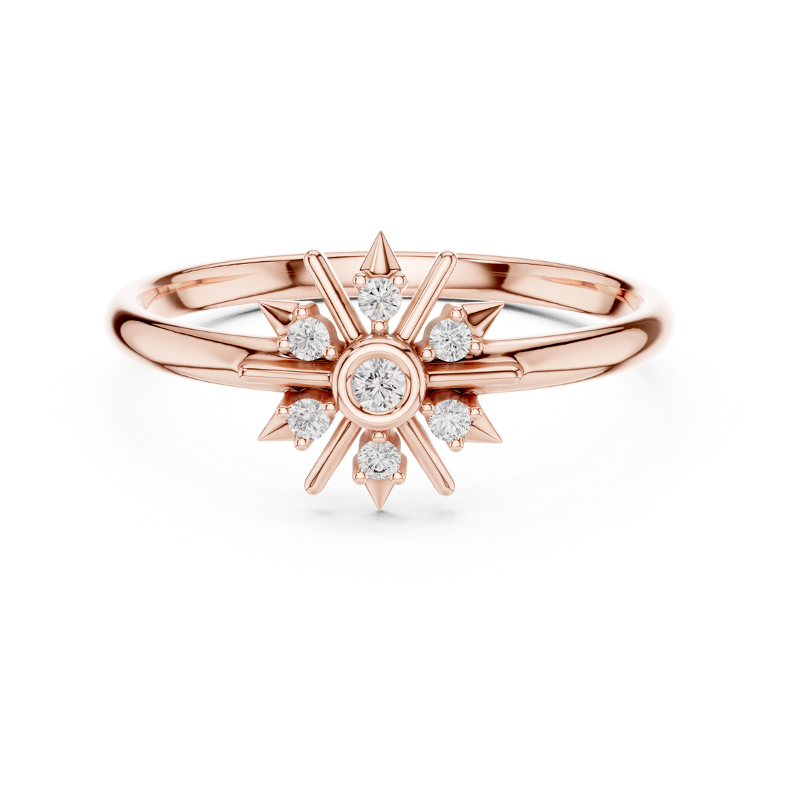Diamond jewellery set with coordinated sparkle finish.