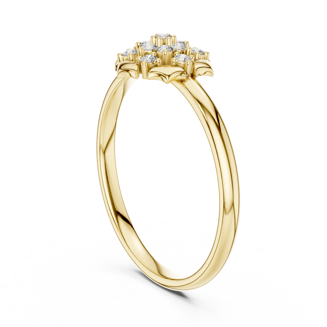 Gold drop earrings with elegant flowing movement.