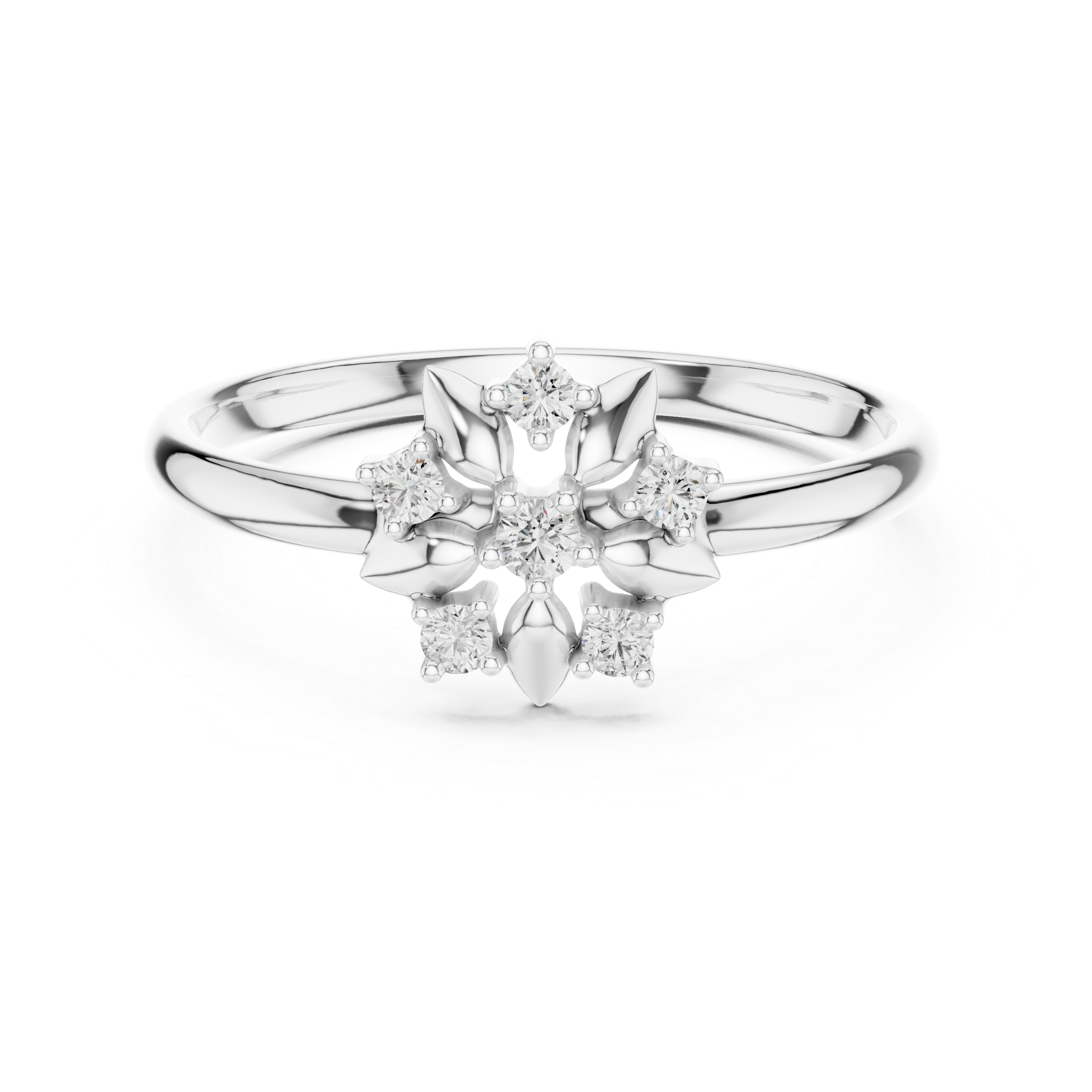 Modern princess-cut engagement ring in smooth yellow gold band.