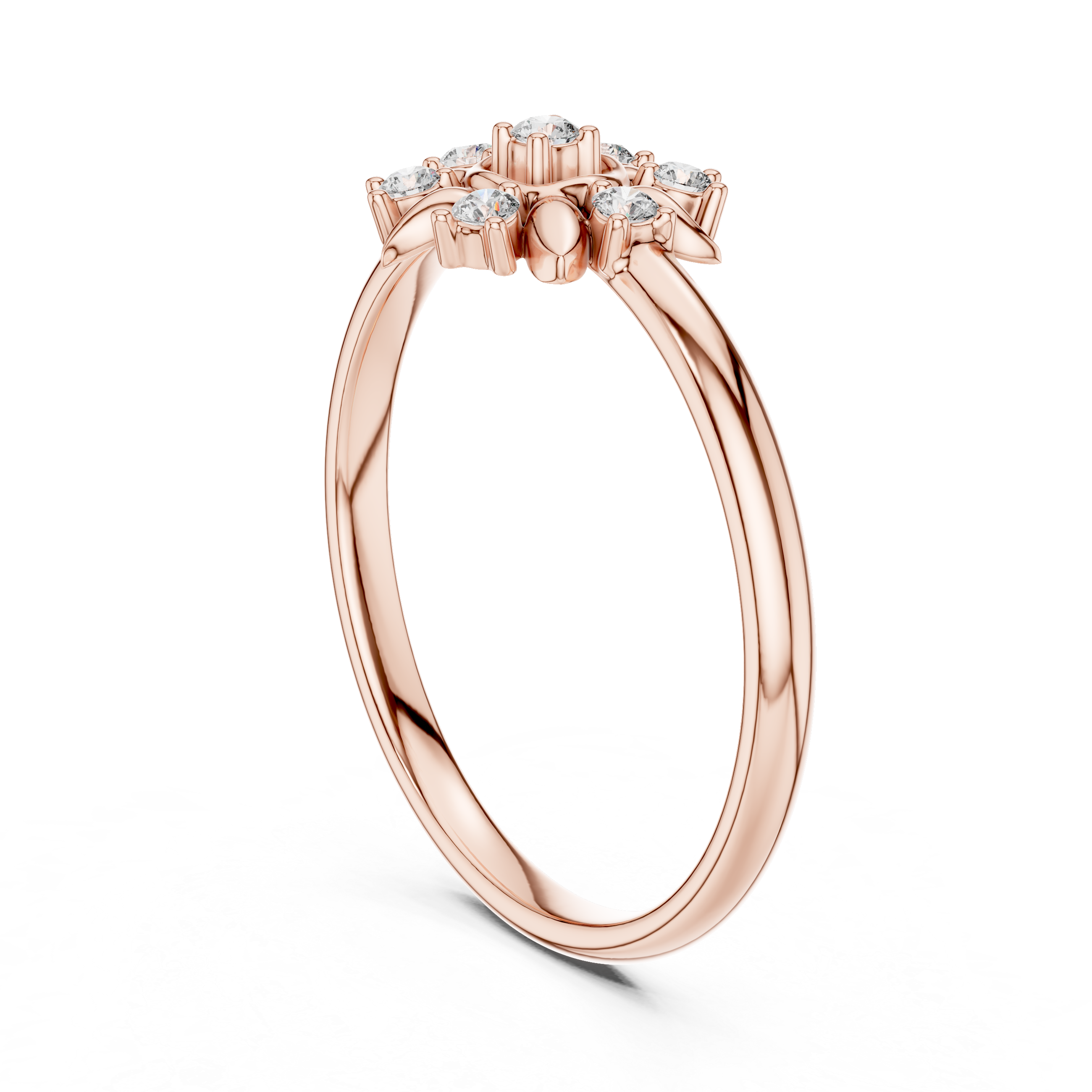 Classic wedding band with smooth polished surface.