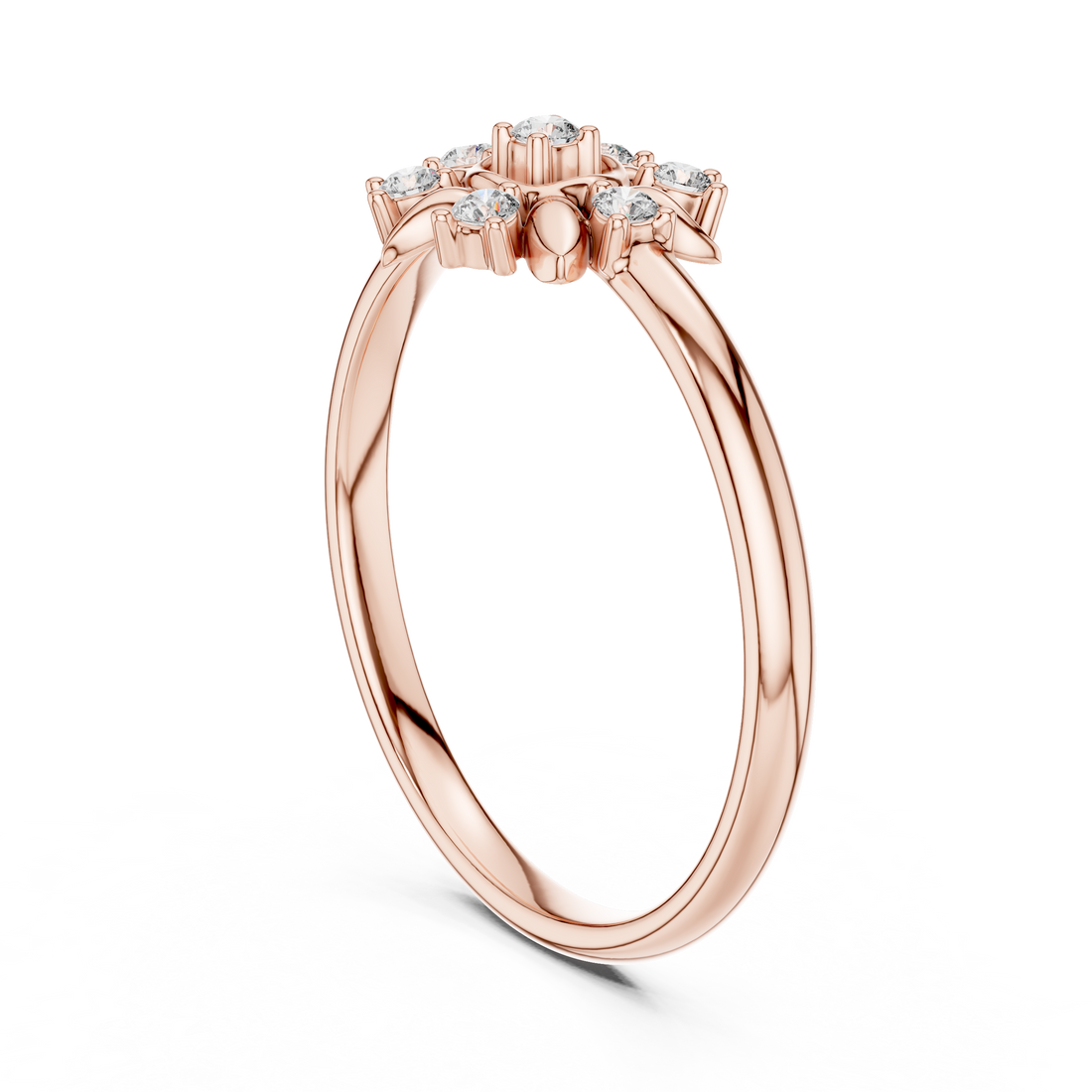 Classic wedding band with smooth polished surface.