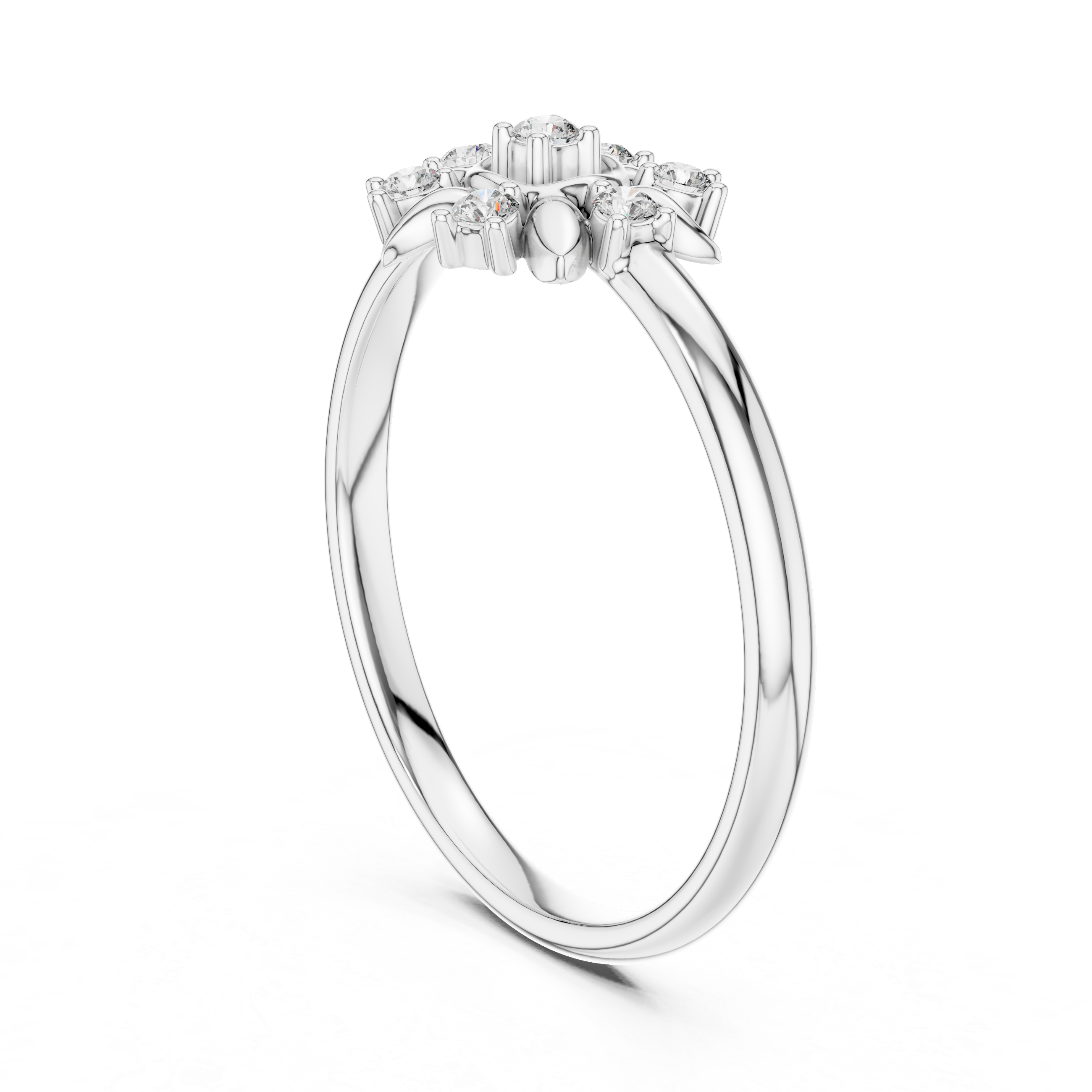 Small gold hoop earrings with subtle diamond details.
