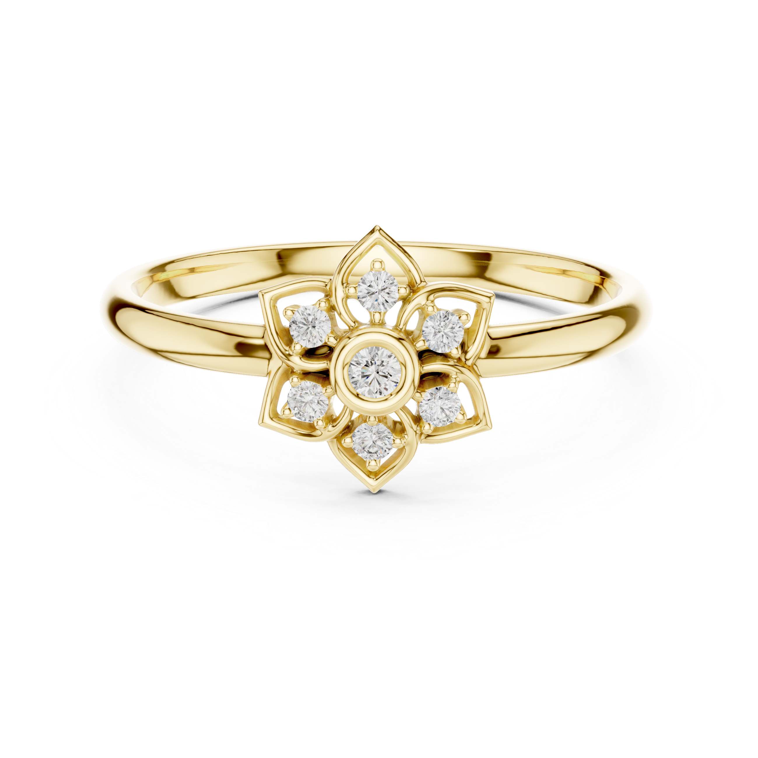 Classic tennis bracelet with evenly spaced diamonds.