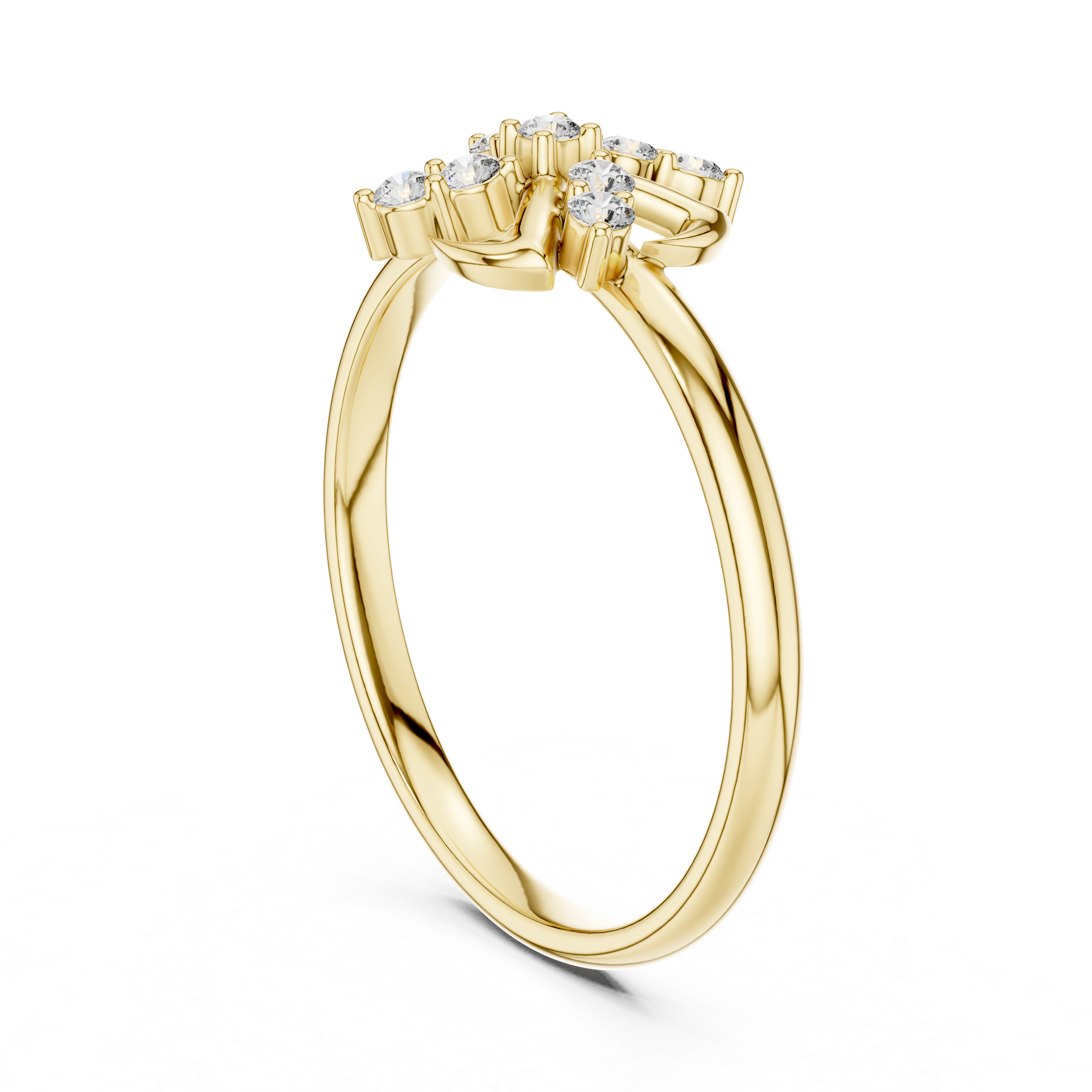 Classic gold nose hoop with simple styling.