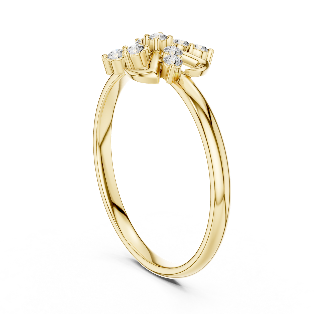 Classic gold nose hoop with simple styling.