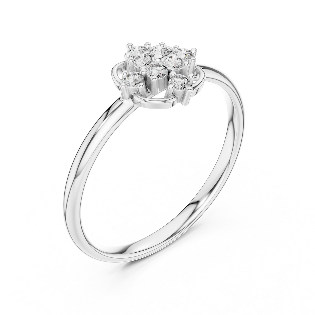 Men's wedding band with matte smooth finish.
