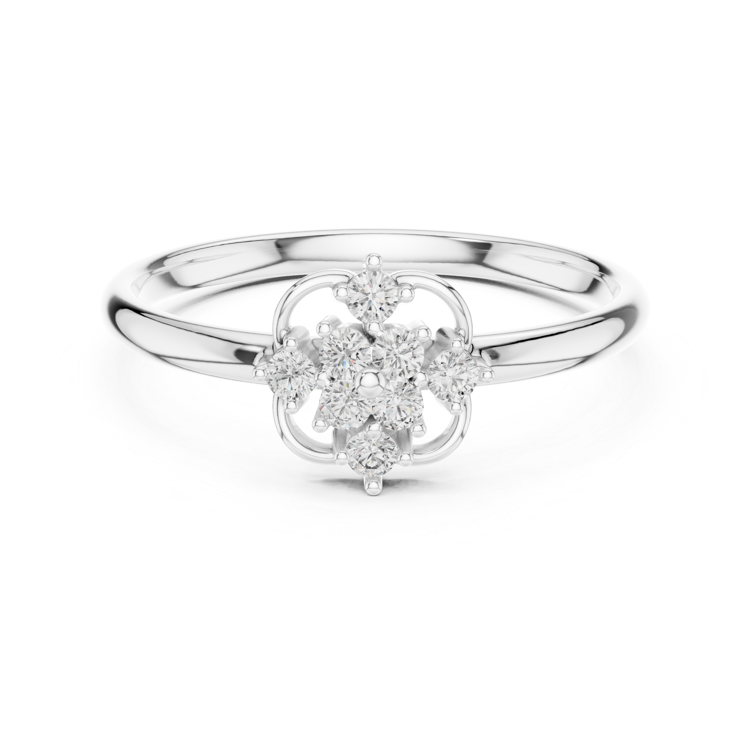Men's heavy ring with modern bold structure.