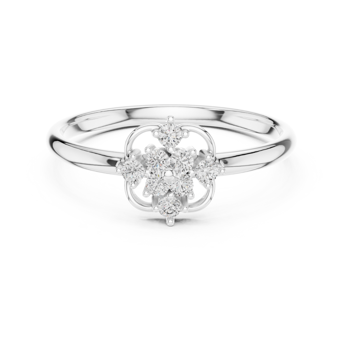 Men's heavy ring with modern bold structure.