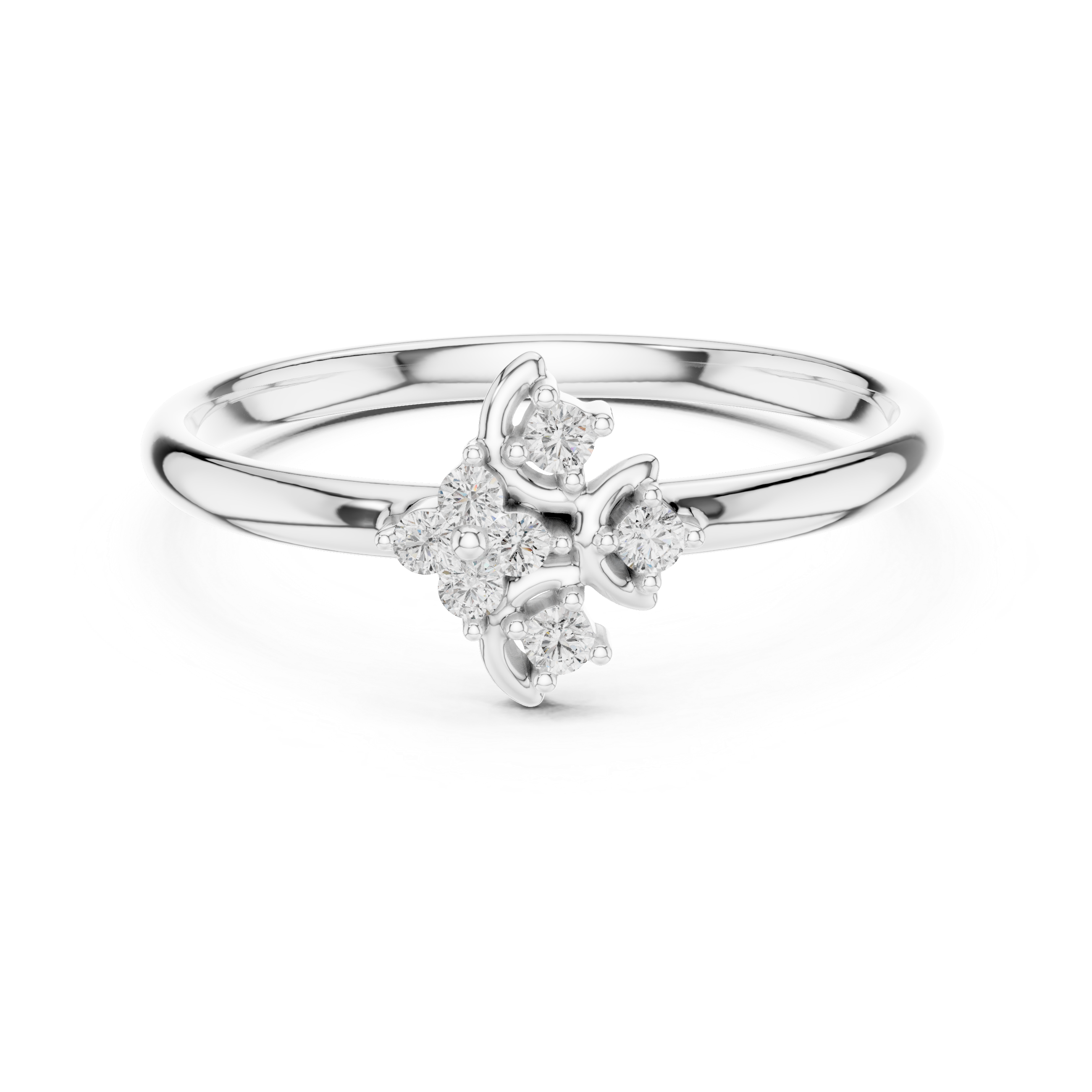 Stackable gold rings with thin polished bands.