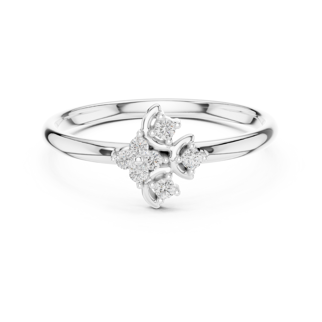 Stackable gold rings with thin polished bands.