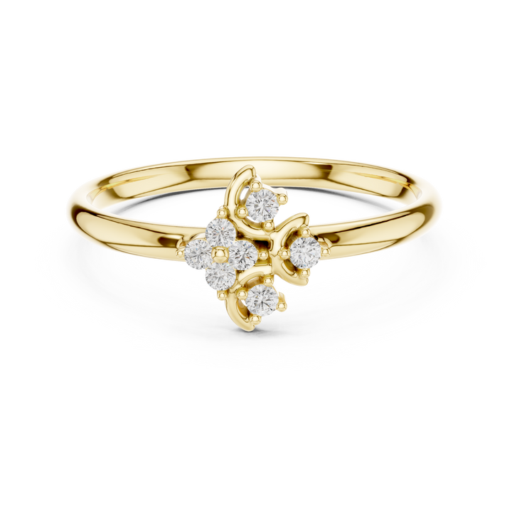 Celebration ring with colorful decorative stones.