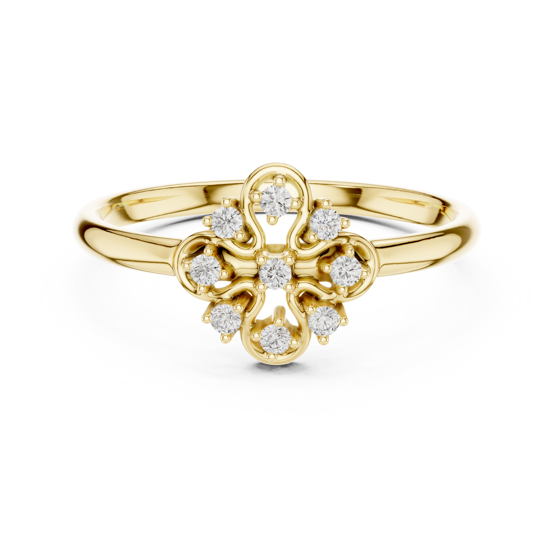 Diamond bangle with shimmering stone detailing.