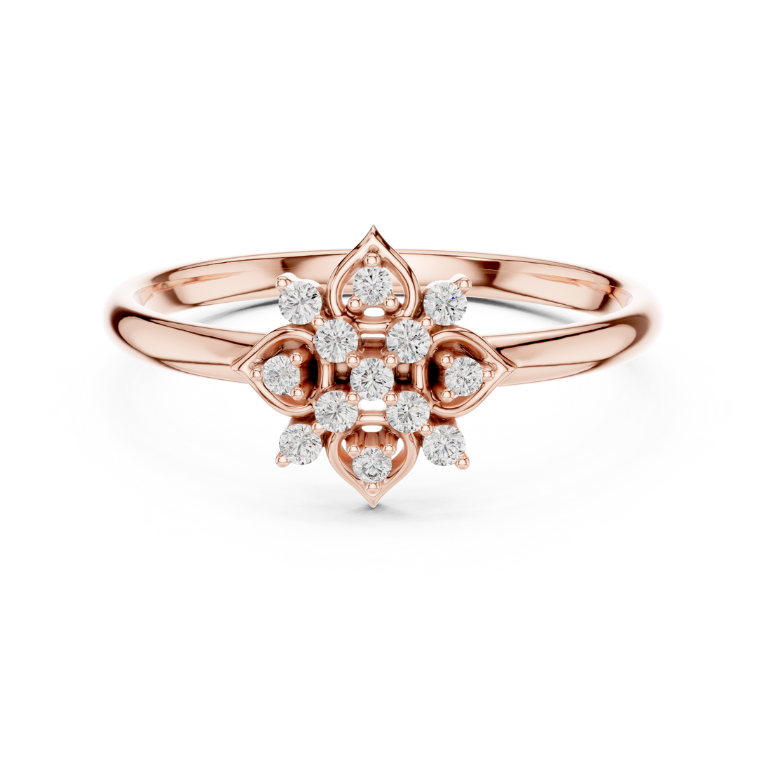 Elegant lab-grown diamond solitaire ring in polished white gold band.