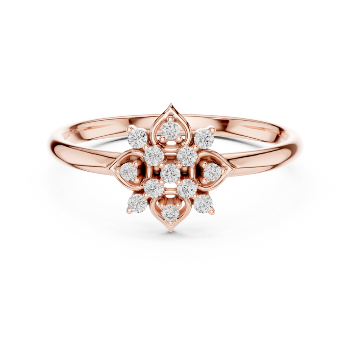 Elegant lab-grown diamond solitaire ring in polished white gold band.