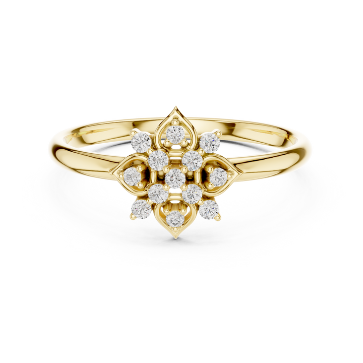 Small gold hoop earrings with sparkling diamond accents.