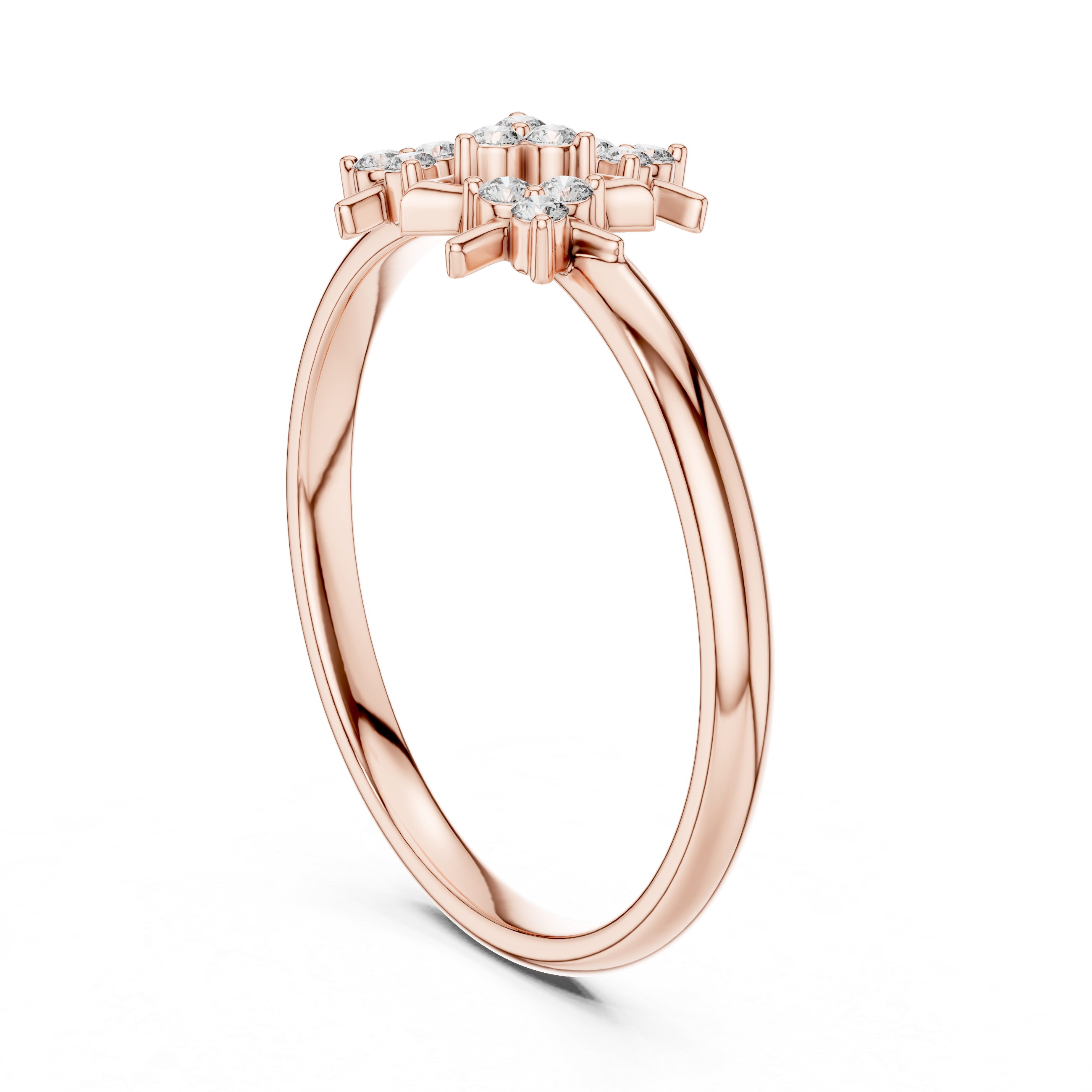 Stylish floral earrings with delicate petal-inspired design.