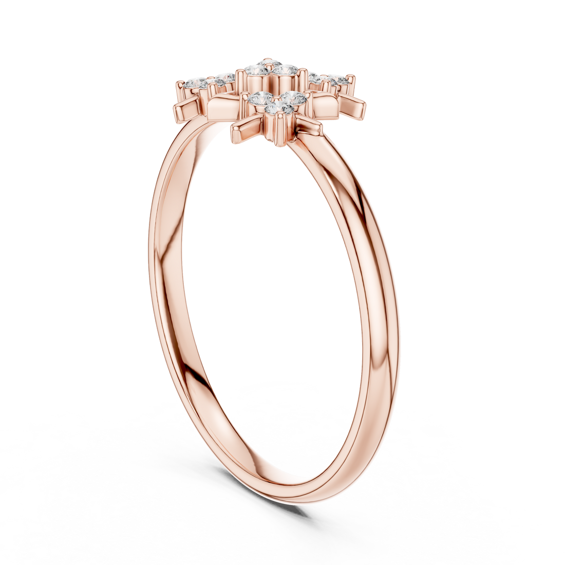 Stylish floral earrings with delicate petal-inspired design.