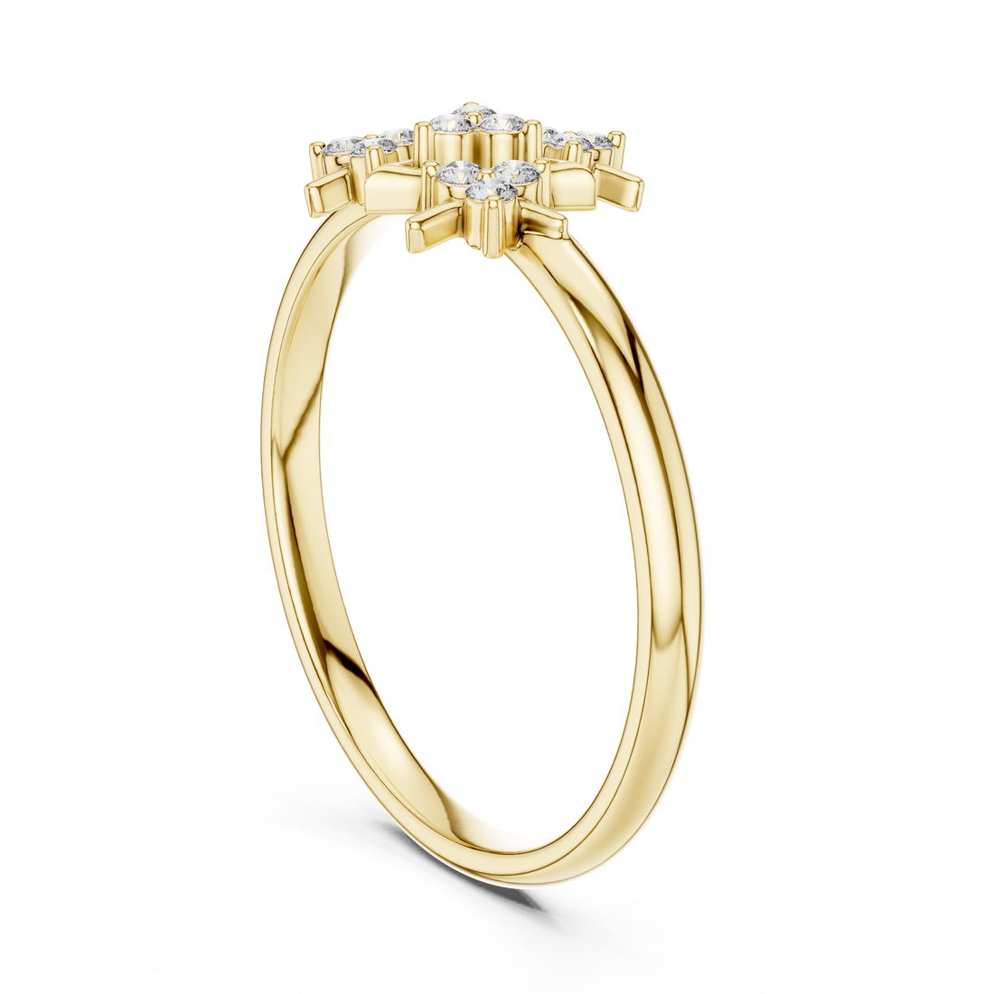 Elegant diamond pendant necklace with smooth gold chain.