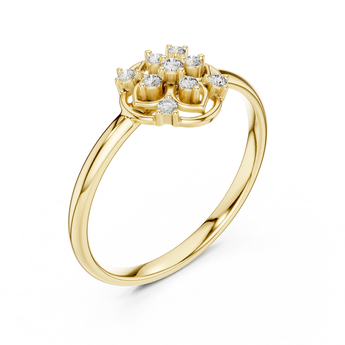 Slim cuff bracelet with refined gold styling.