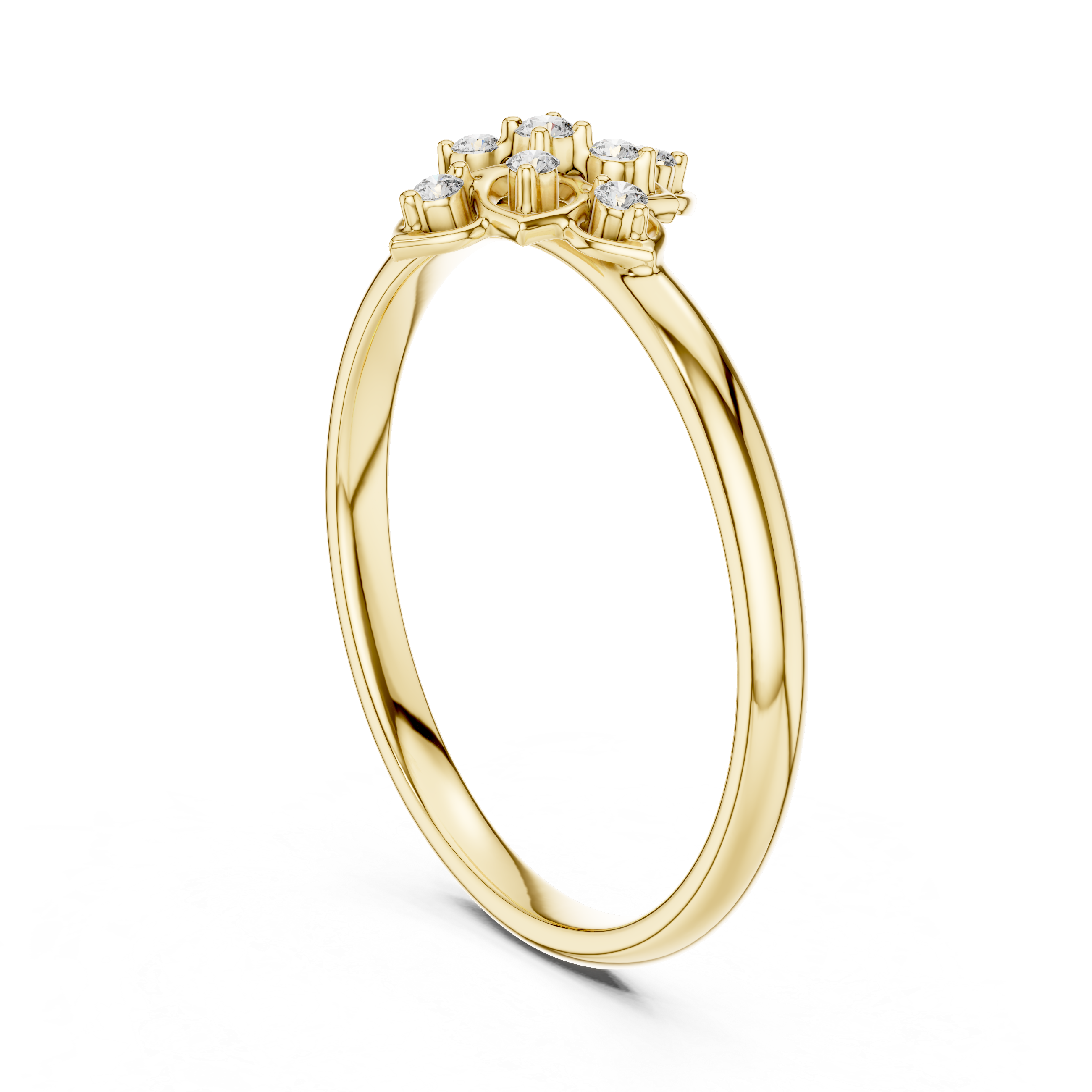 Luxury bridal necklace with polished gold finish.
