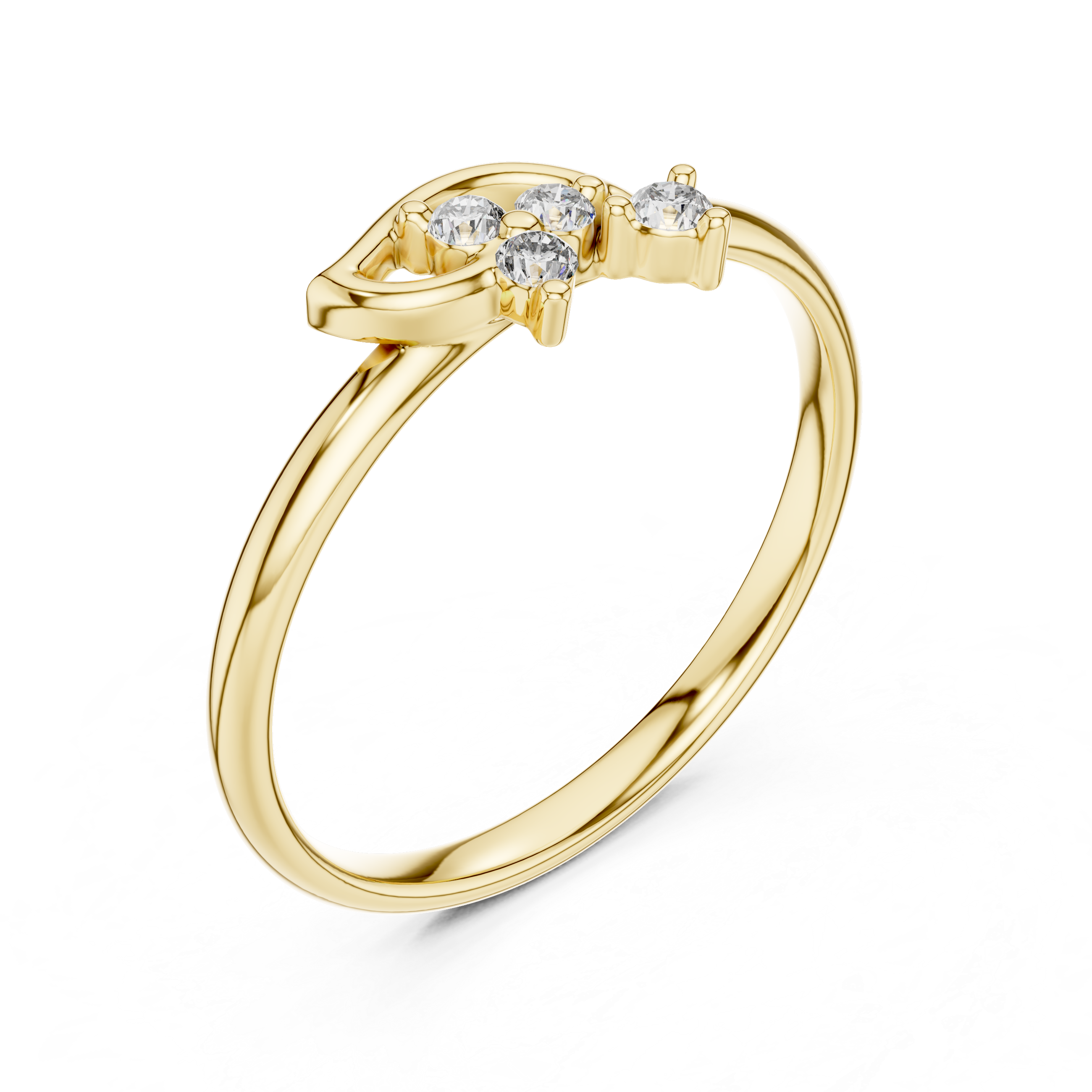 Halo cocktail ring with sparkling diamond border.