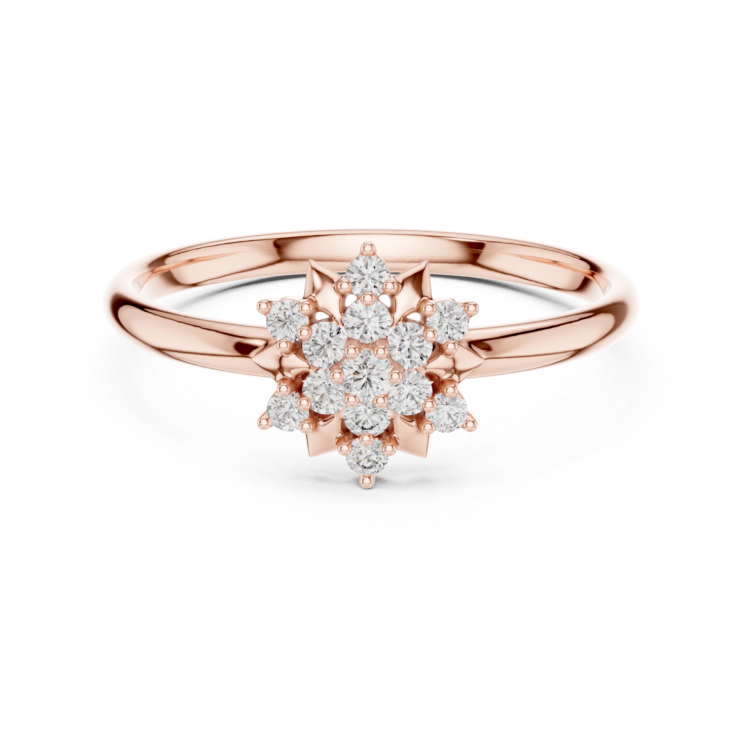Adjustable open band ring with sleek finish.