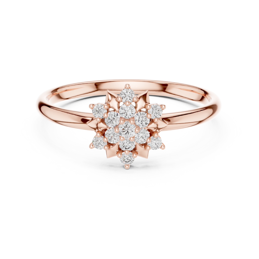 Adjustable open band ring with sleek finish.