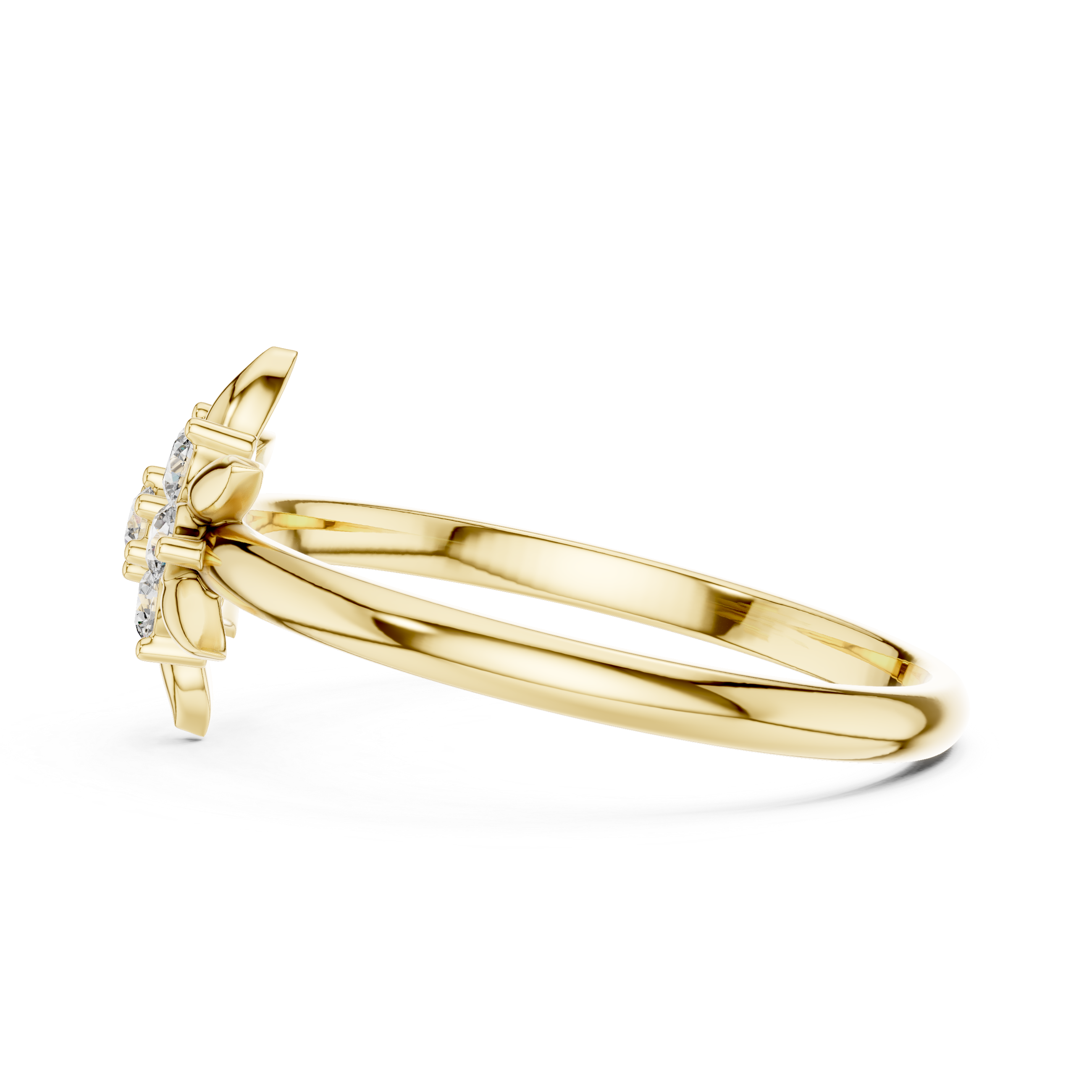 Gold anklet with textured chain finish.