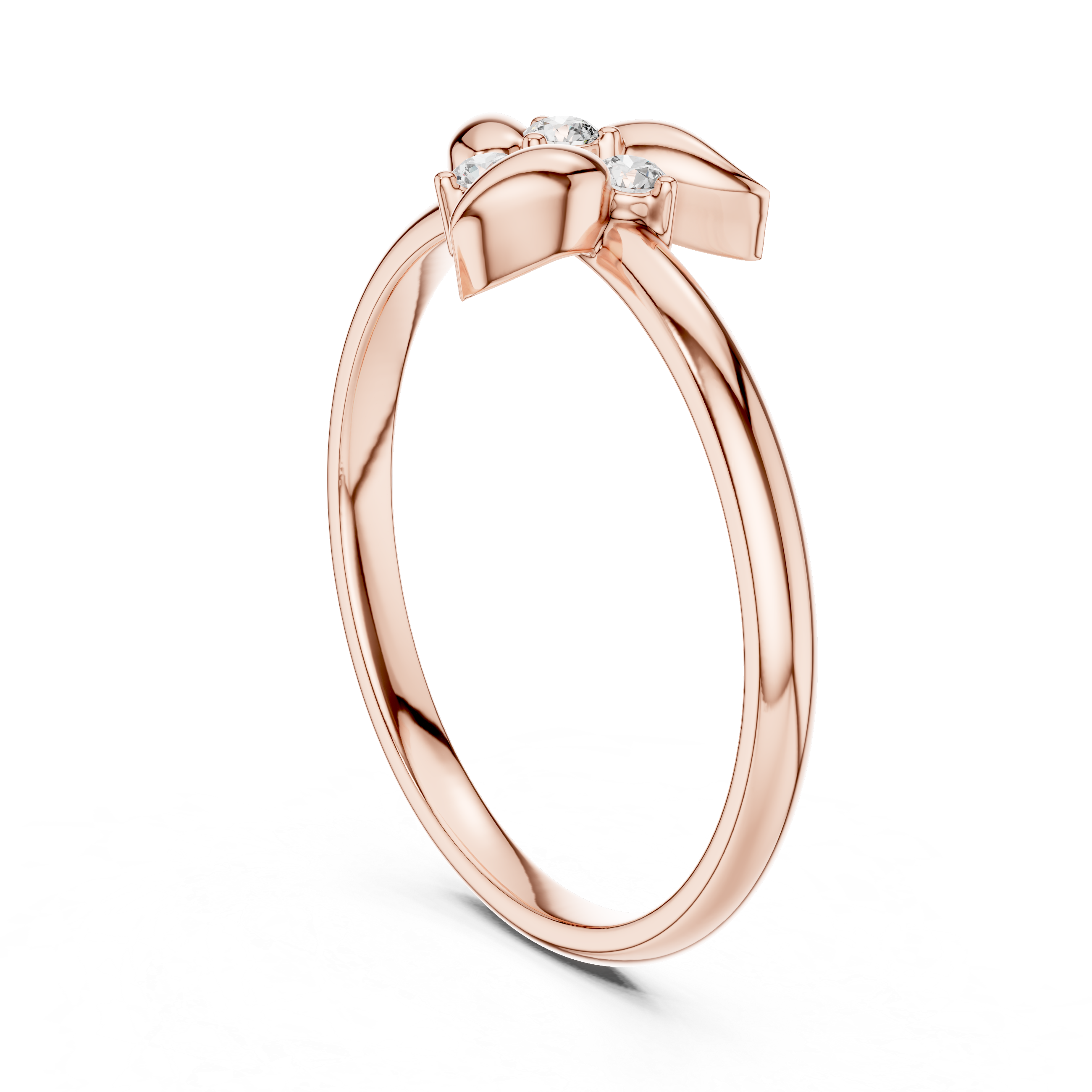 Diamond drop earrings with graceful movement.