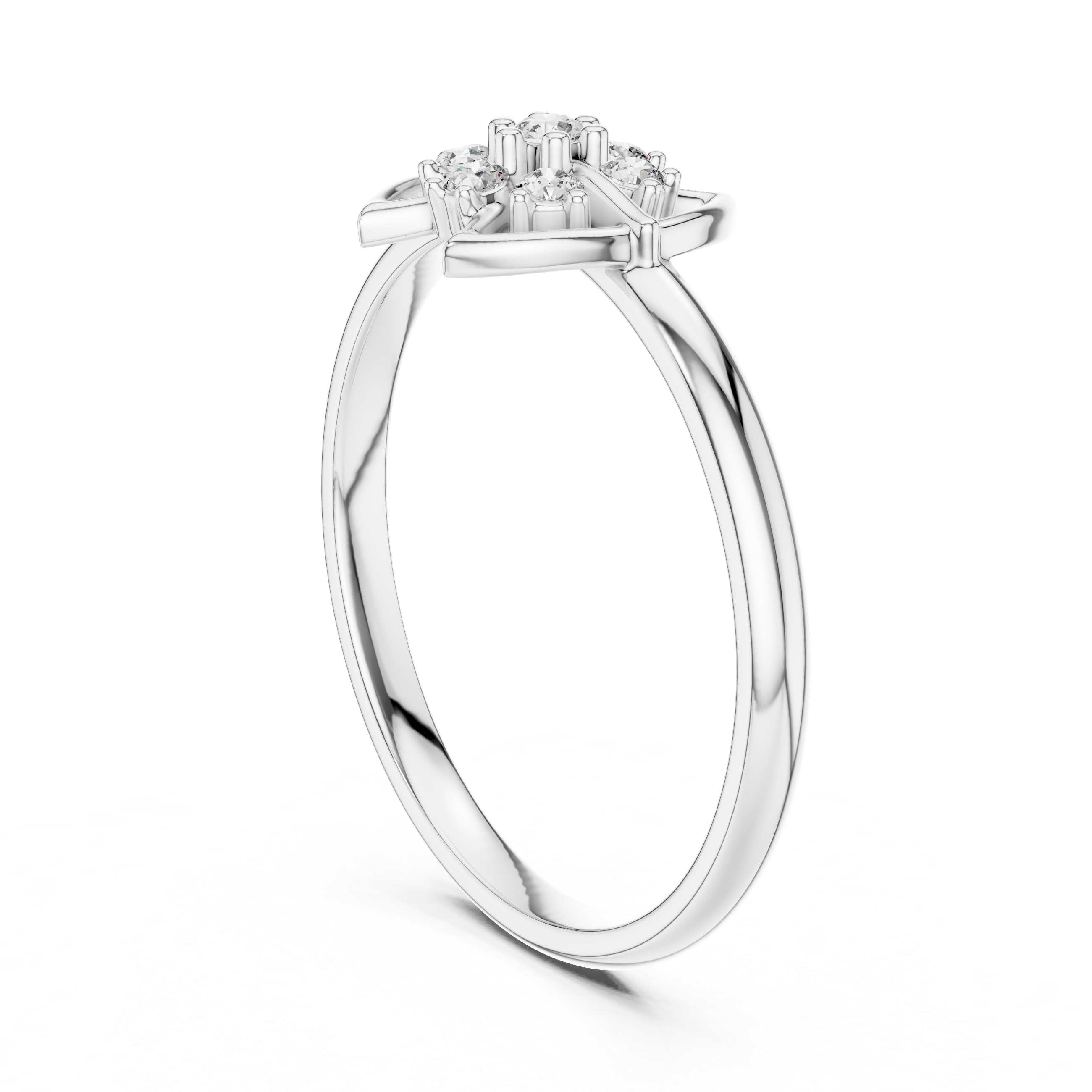 Diamond jewellery set with coordinated sparkle.
