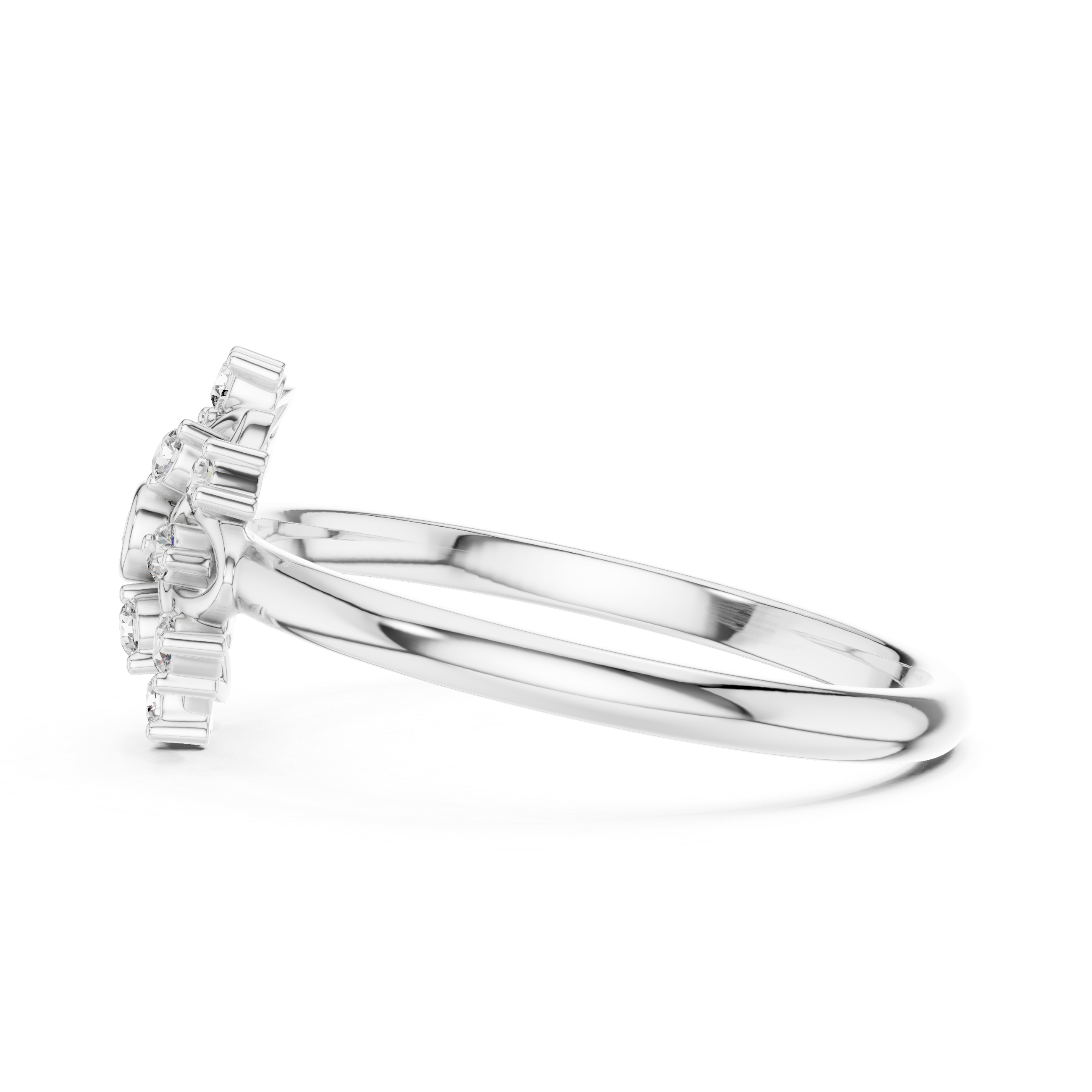 Minimal gold ring with smooth modern finish.