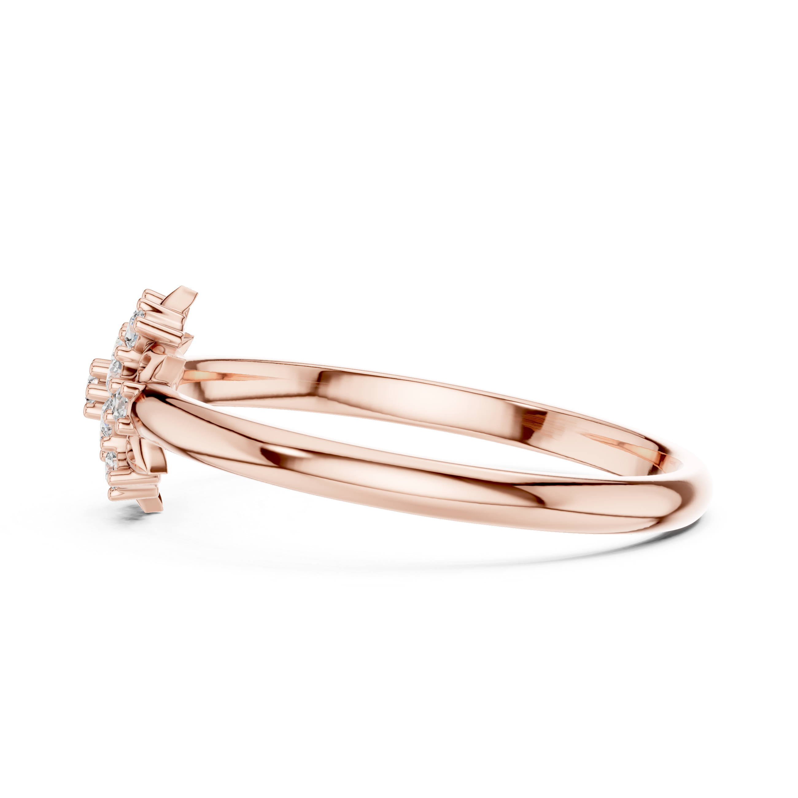 Vintage-inspired diamond ring with engraved gold detailing.