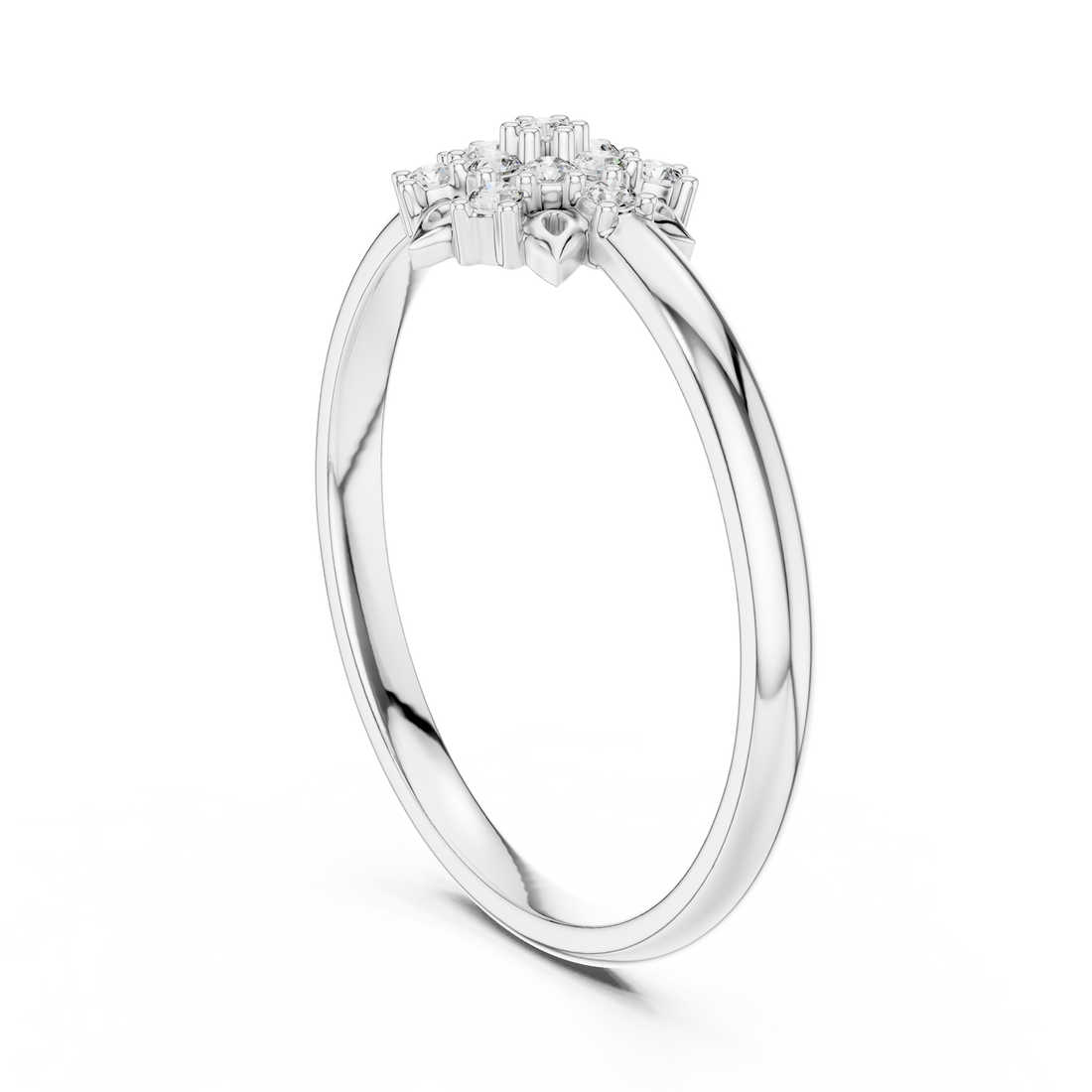 Elegant eternity band with continuous diamond sparkle.