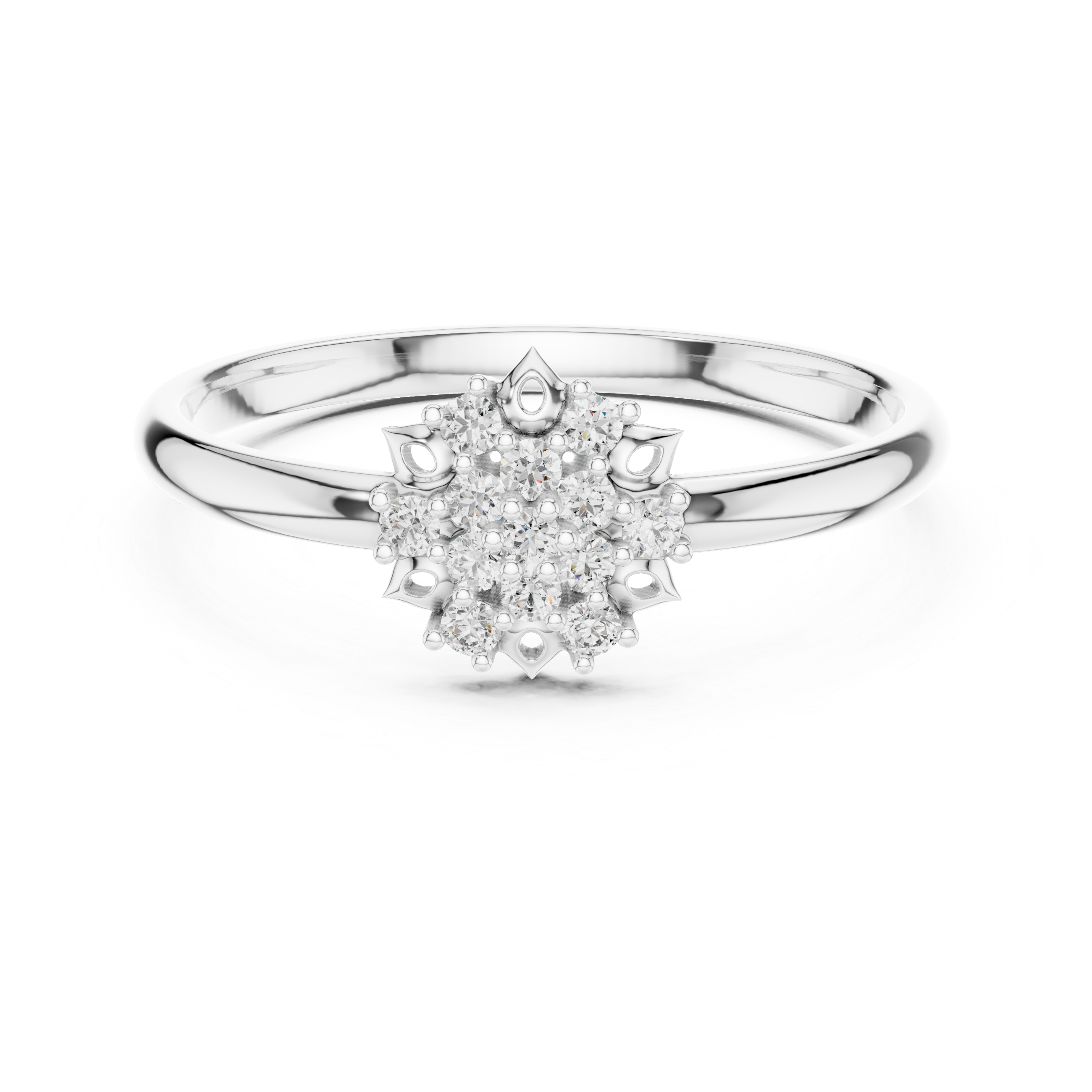 Classic diamond stud earrings with bright brilliant sparkle.