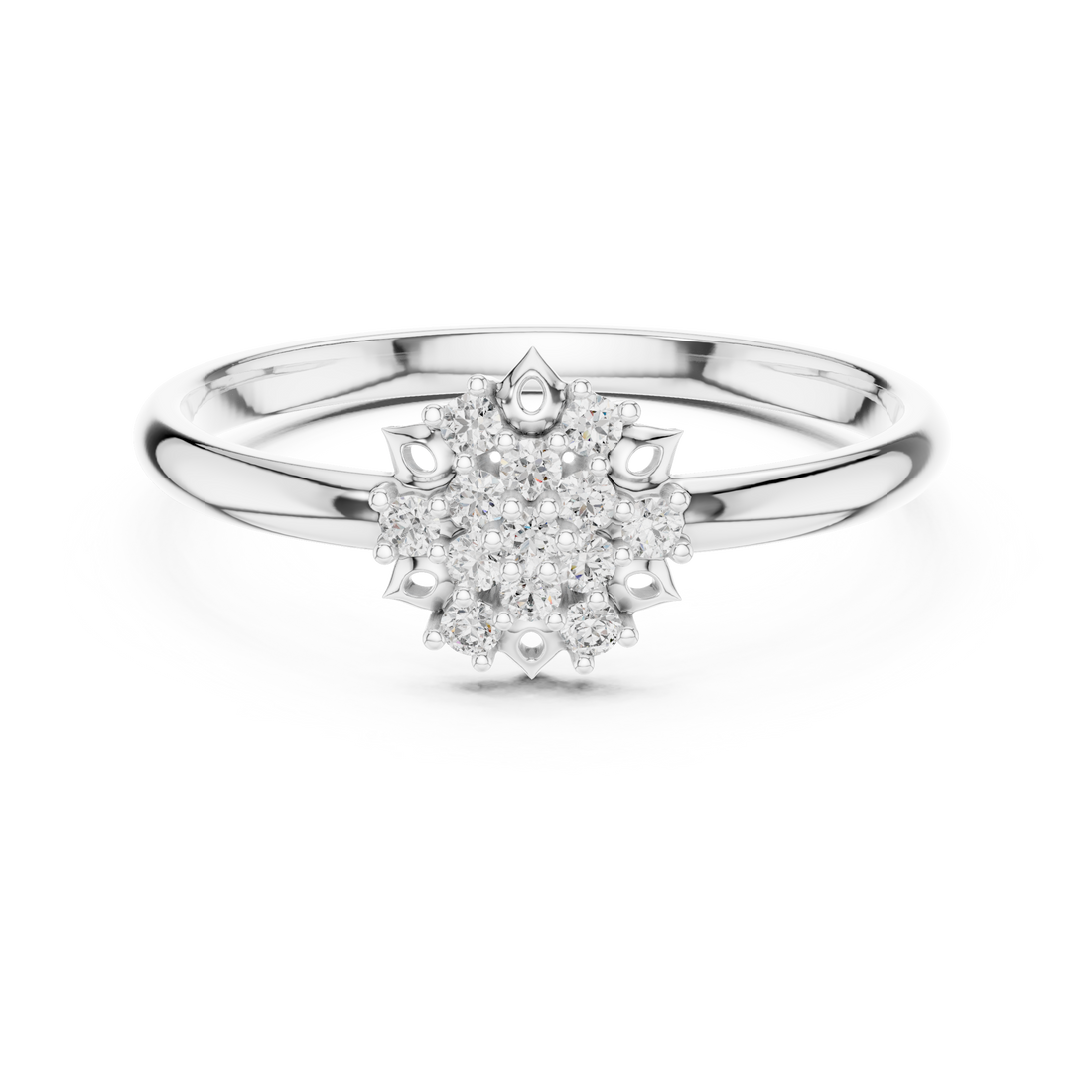 Classic diamond stud earrings with bright brilliant sparkle.
