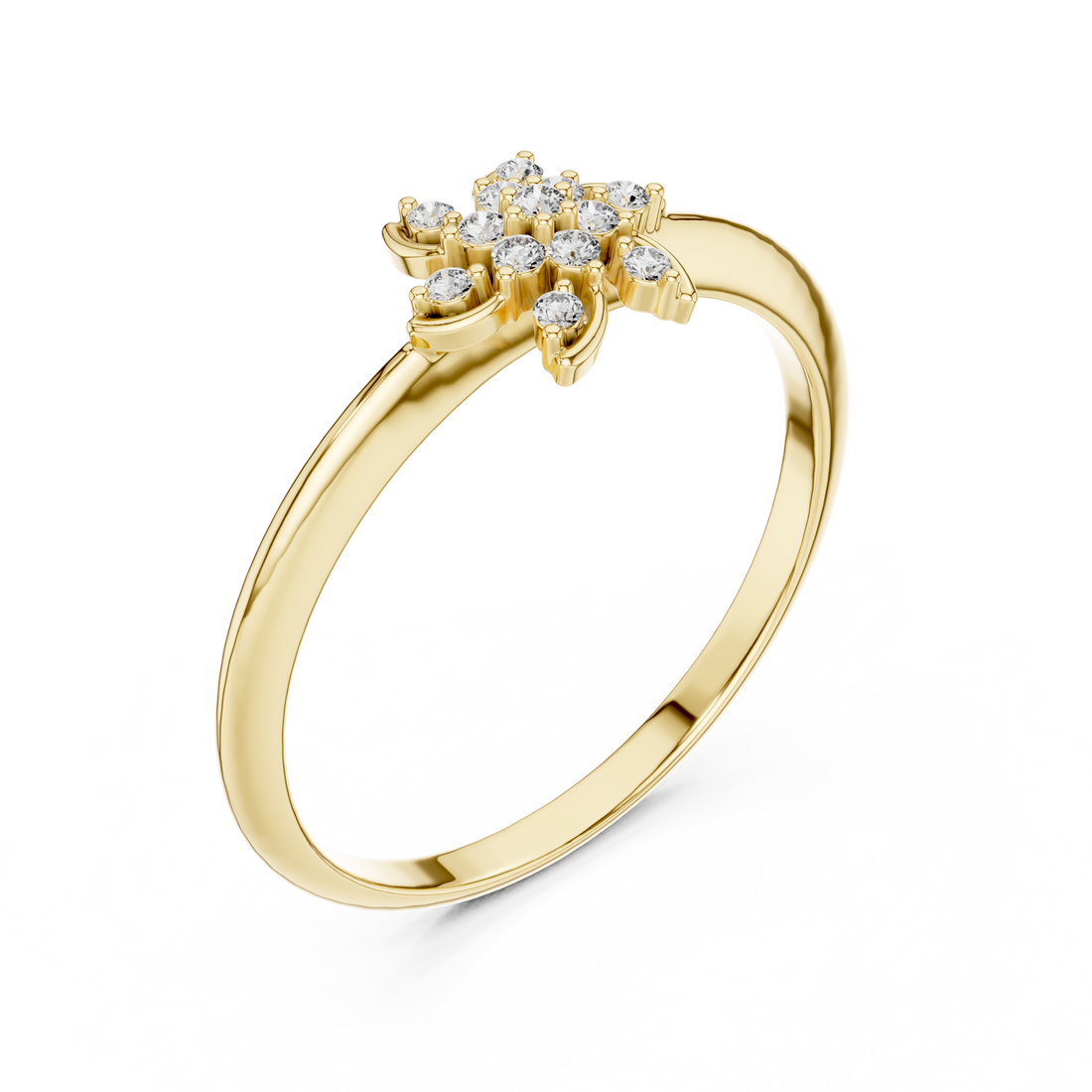 Halo diamond pendant necklace with brilliant sparkle.