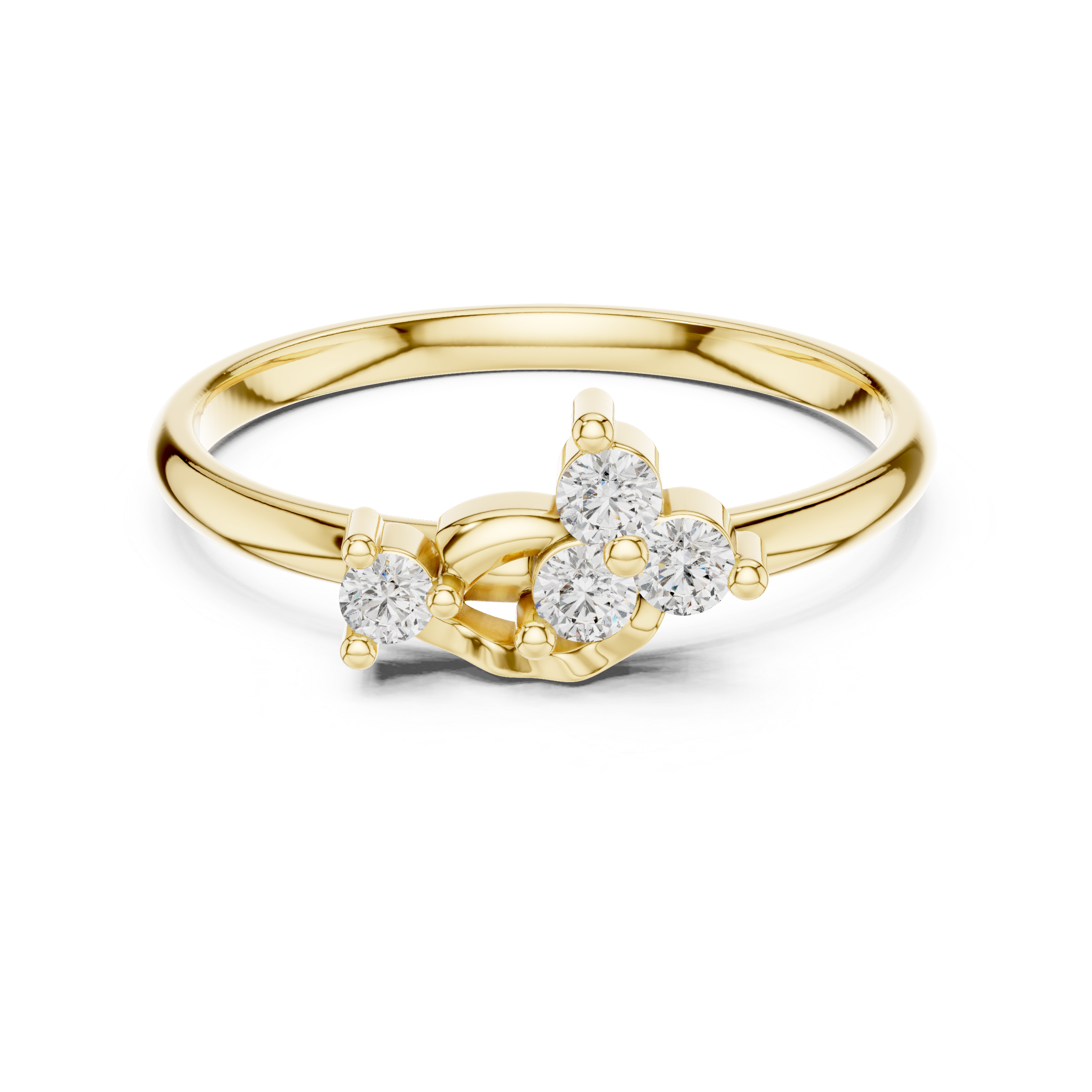 Elegant nose pin with small shining diamond.