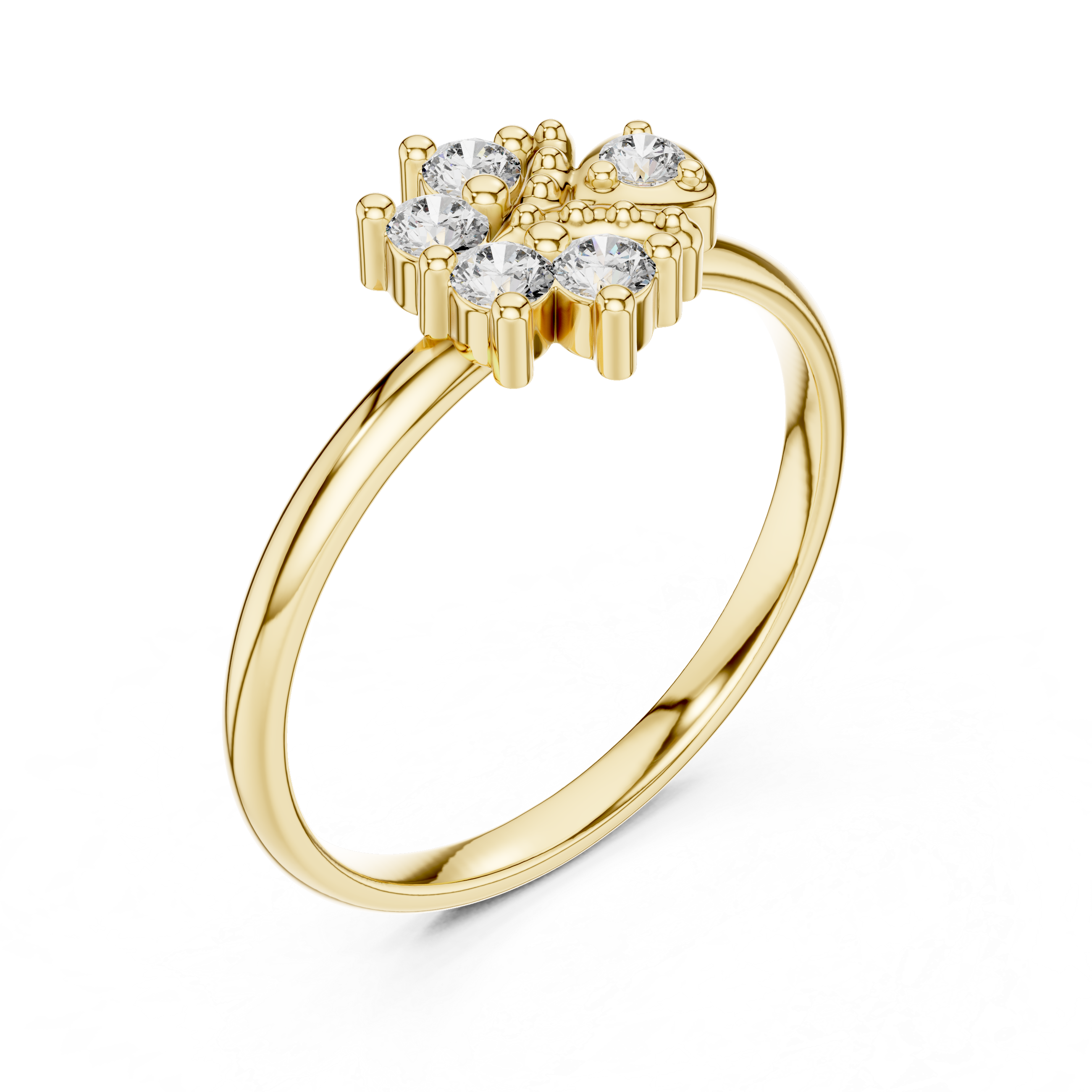 Classic toe ring with smooth gold finish.