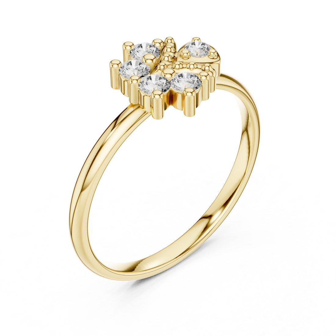 Classic toe ring with smooth gold finish.