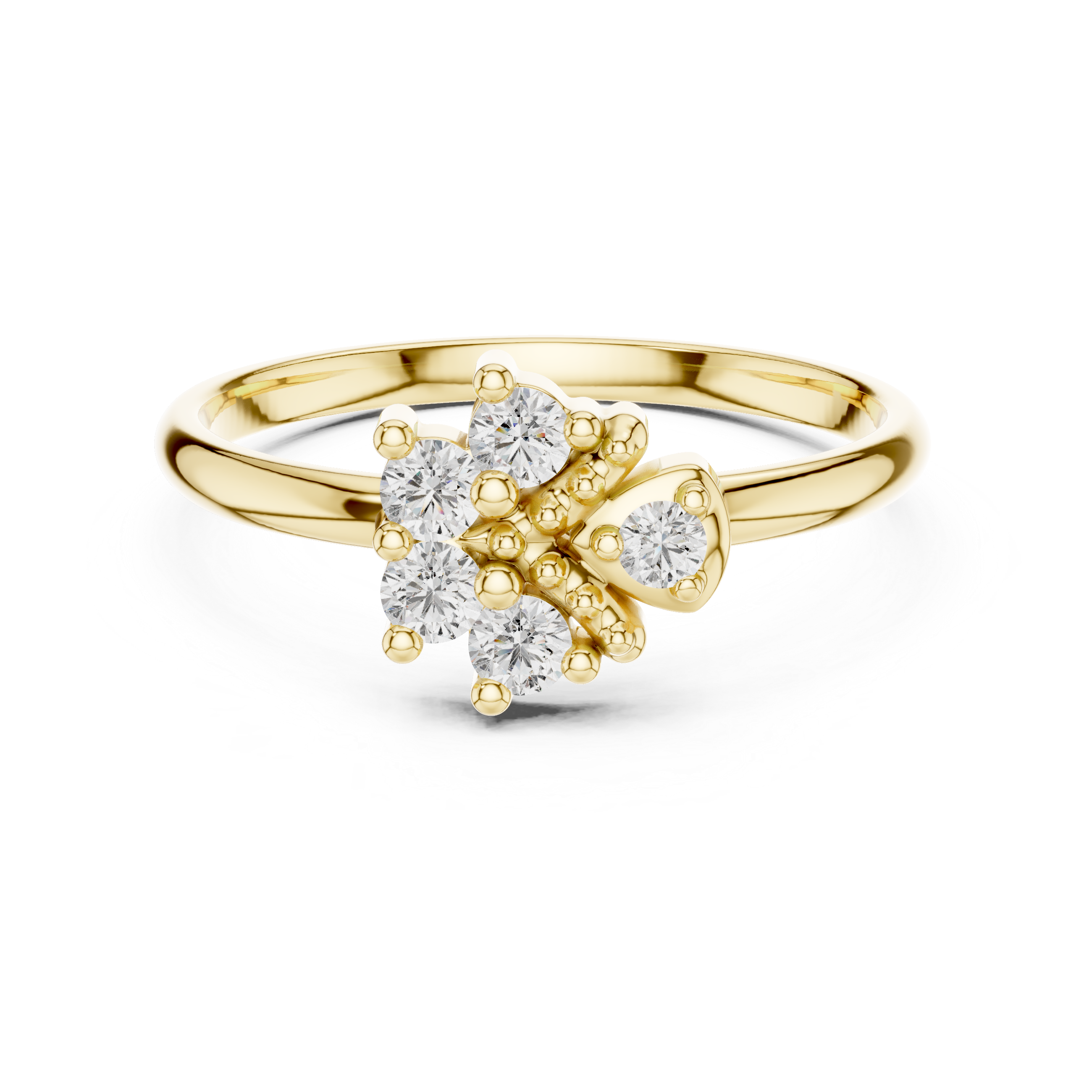 Adjustable toe ring with slim polished band.