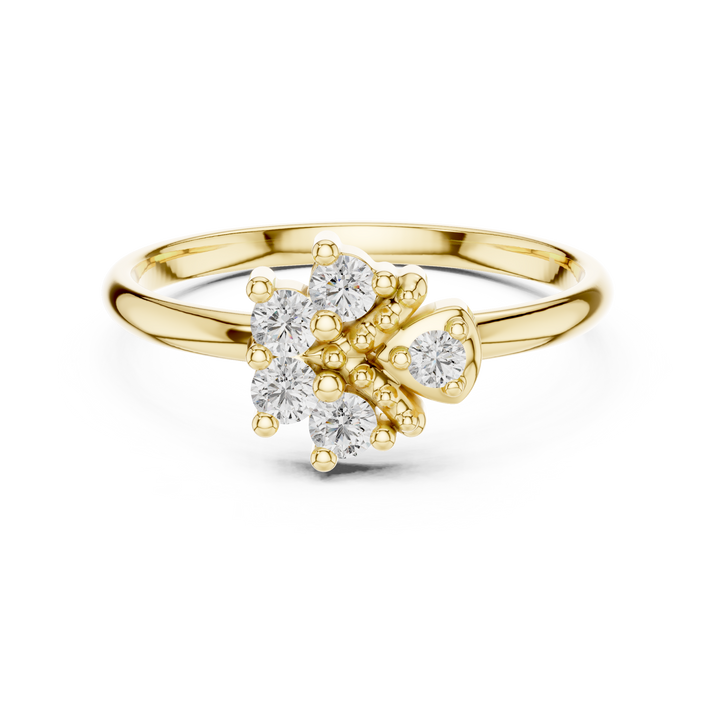 Adjustable toe ring with slim polished band.