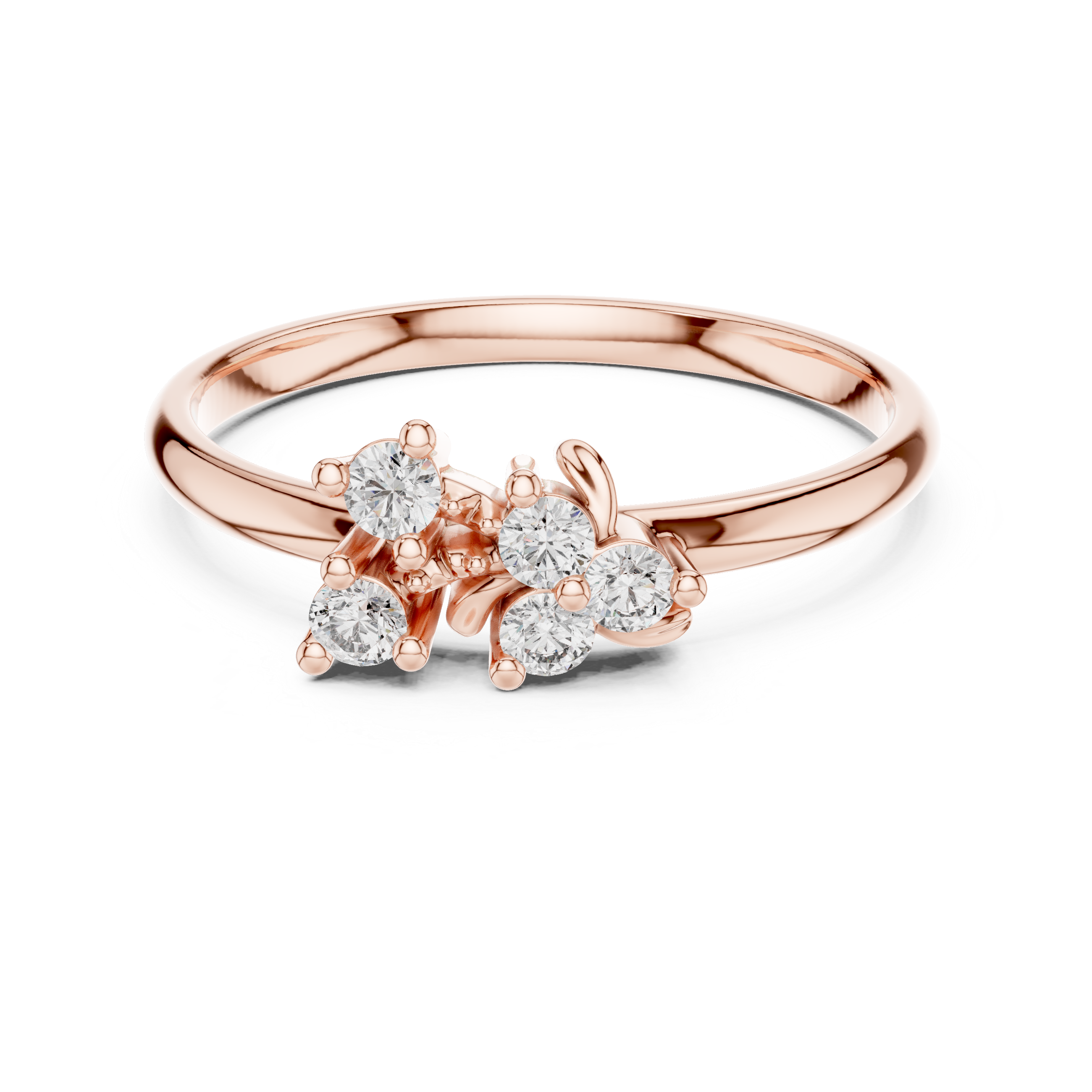 Gemstone toe ring with bright center stone.