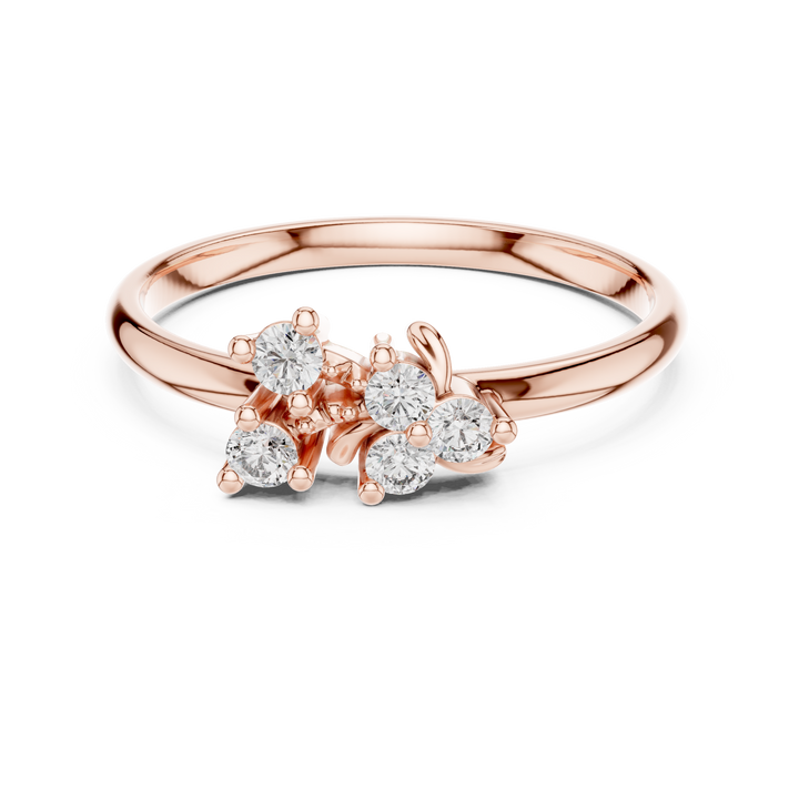 Gemstone toe ring with bright center stone.