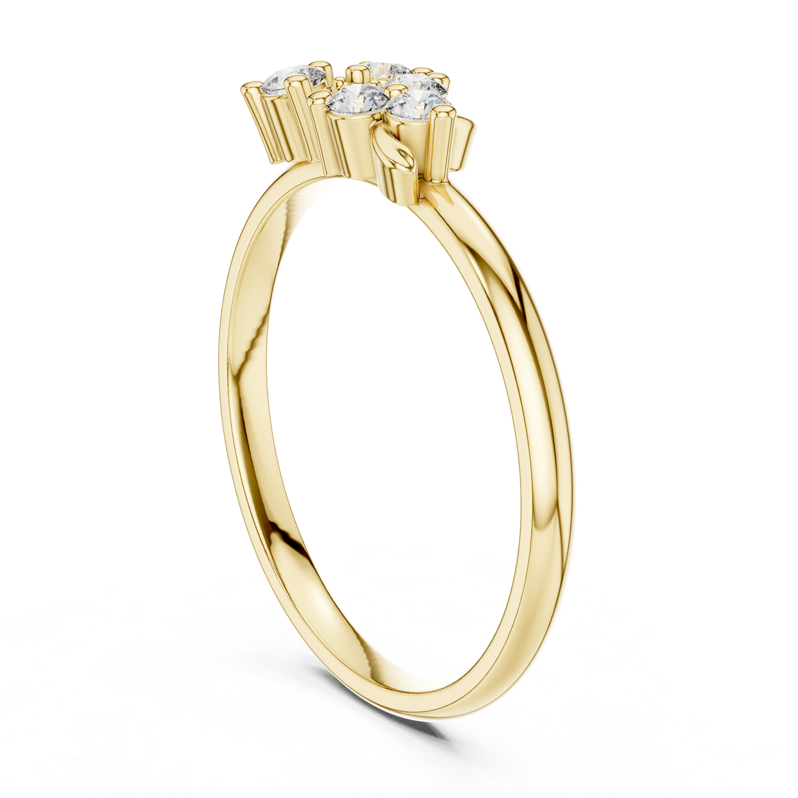 Men's diamond signet ring with bold square top.