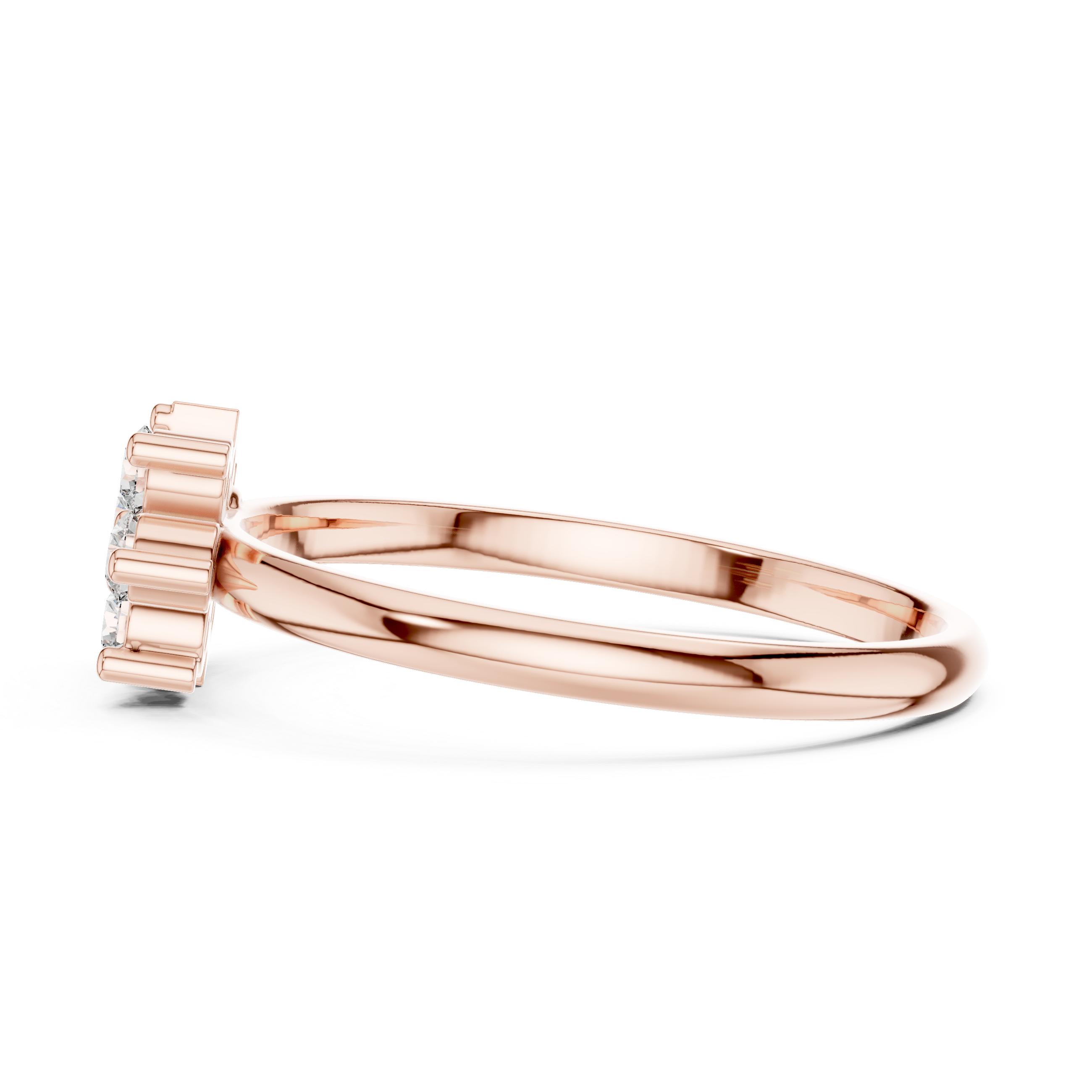 Engagement jewellery set with sparkling diamond finish.