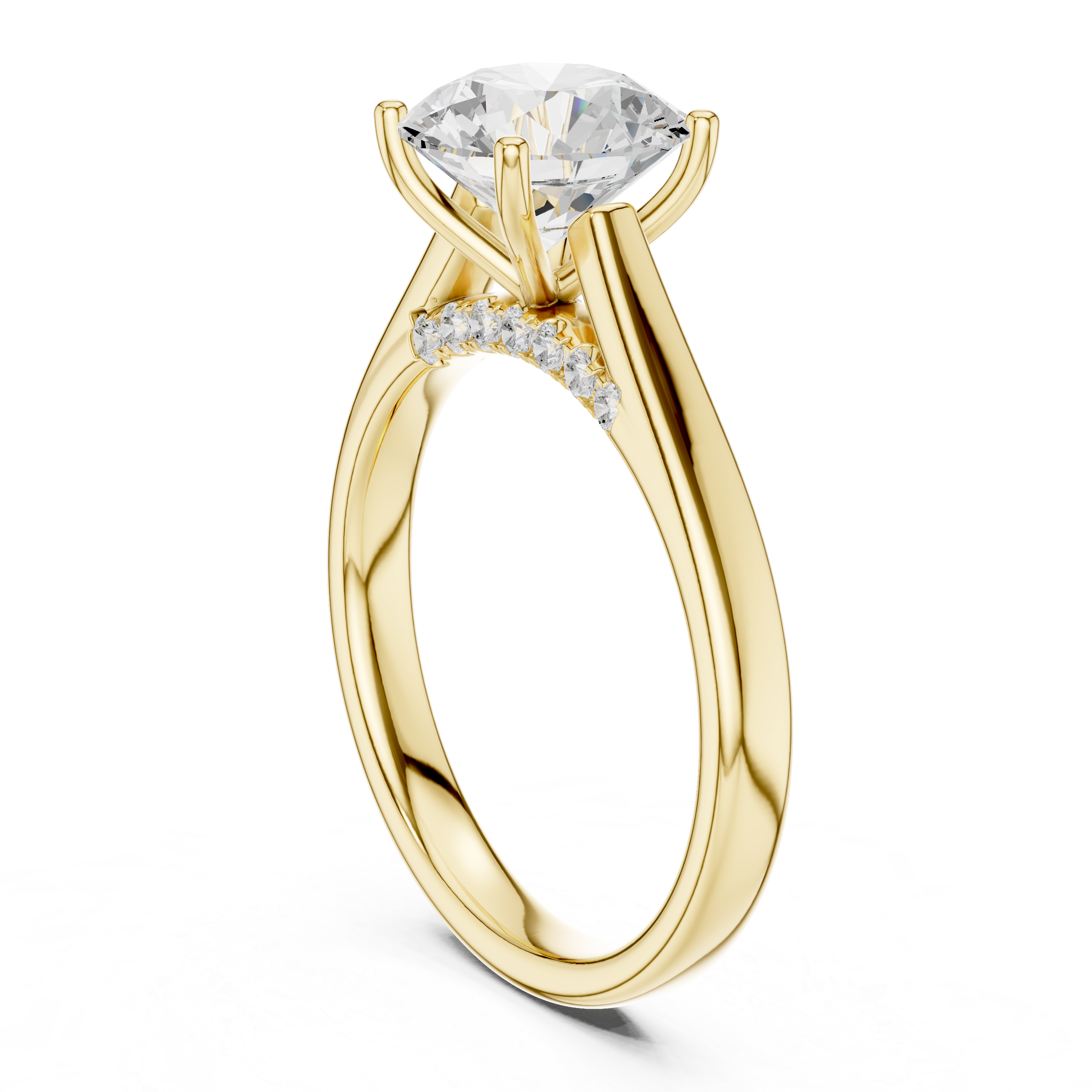 Classic gold chain bracelet with polished links.