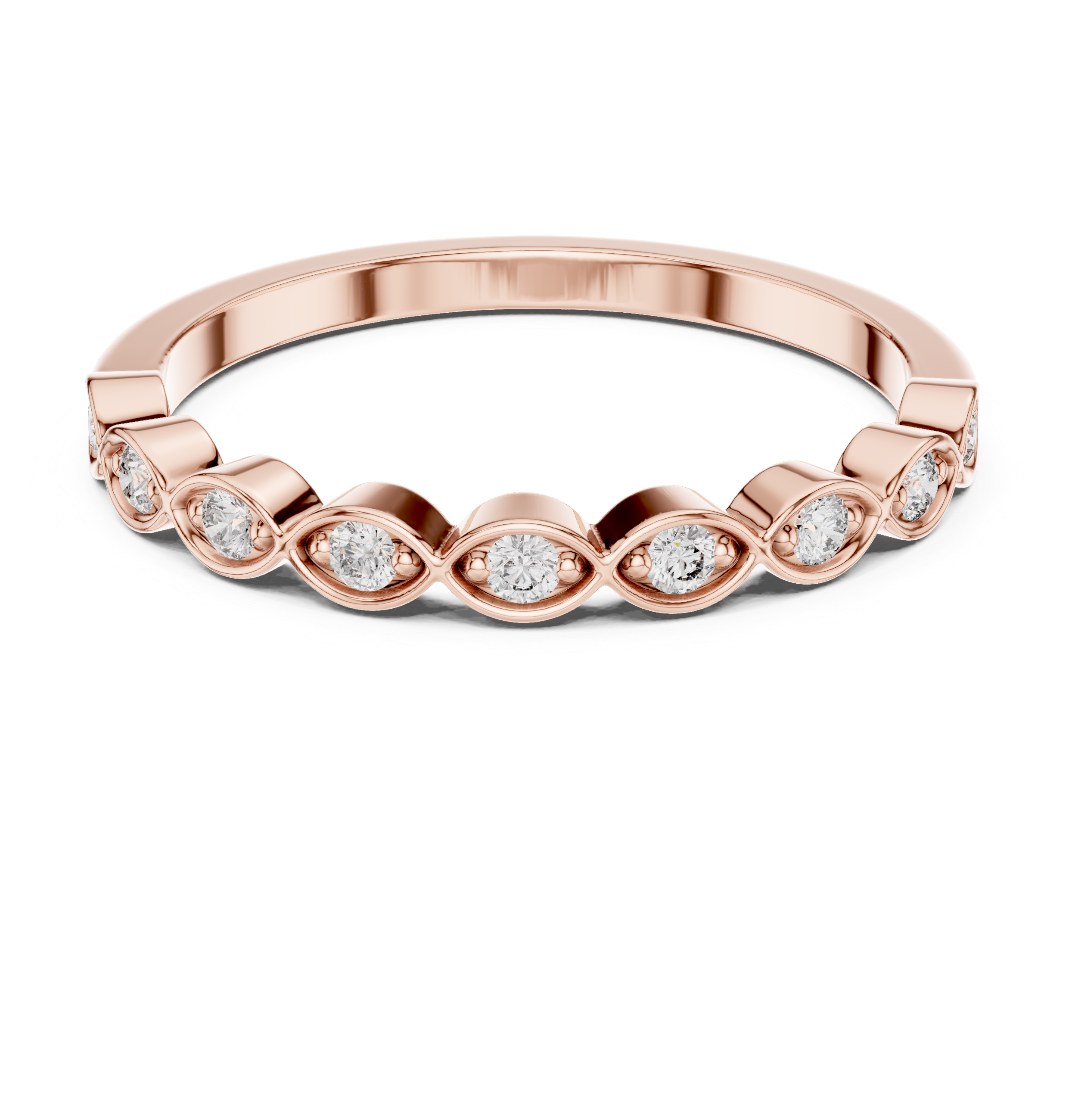 Heavy bridal choker with ornate detail.