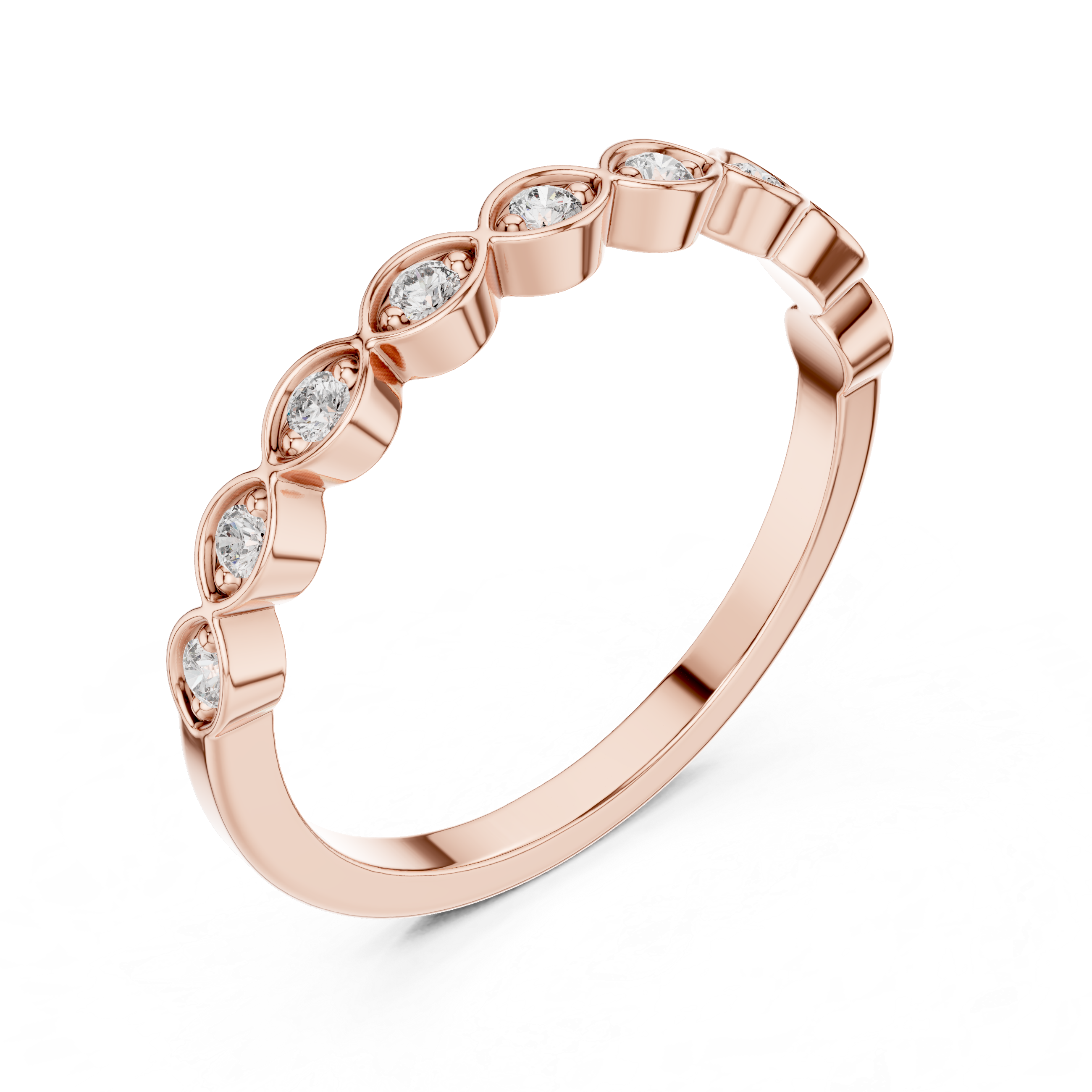 Gold anklet with textured chain finish.